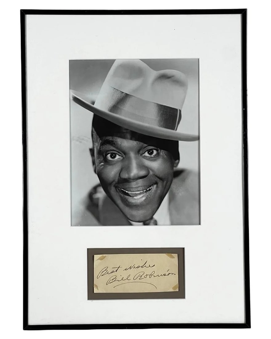 Bill "Bojangles" Robinson Framed Autograph w Photo (1 of 3)