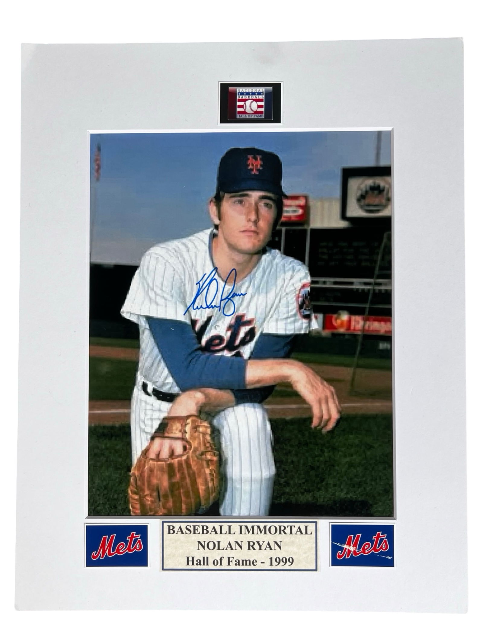 Nolan Ryan Autographed New York Mets Photograph (1 of 3)