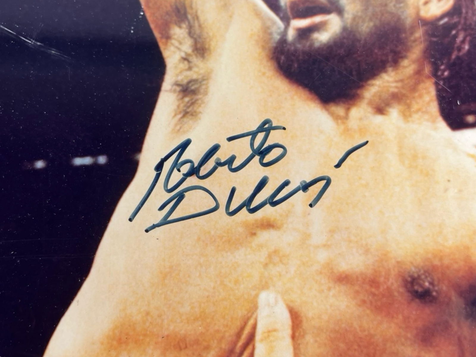 Roberto Duran Signed Boxing Photograph - 2
