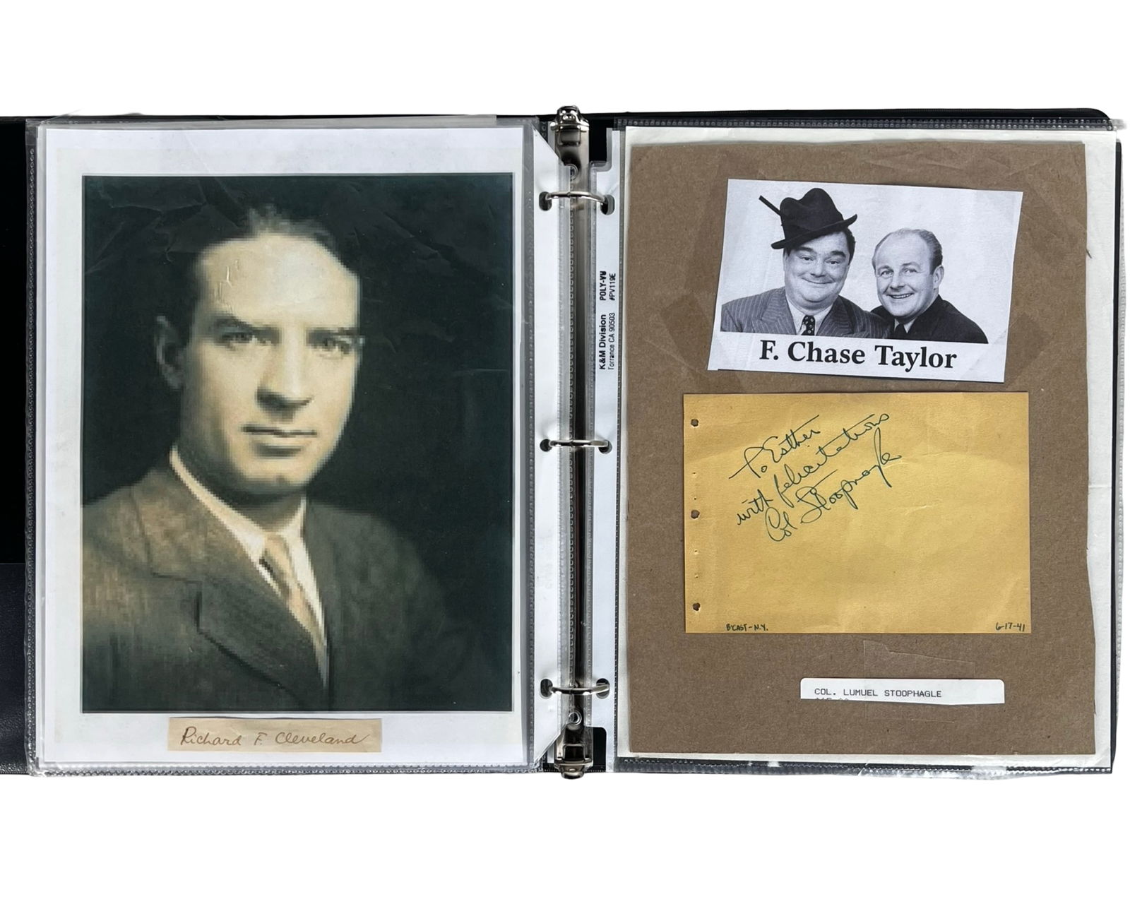 Celebrity Autograph Binder Collection - 6