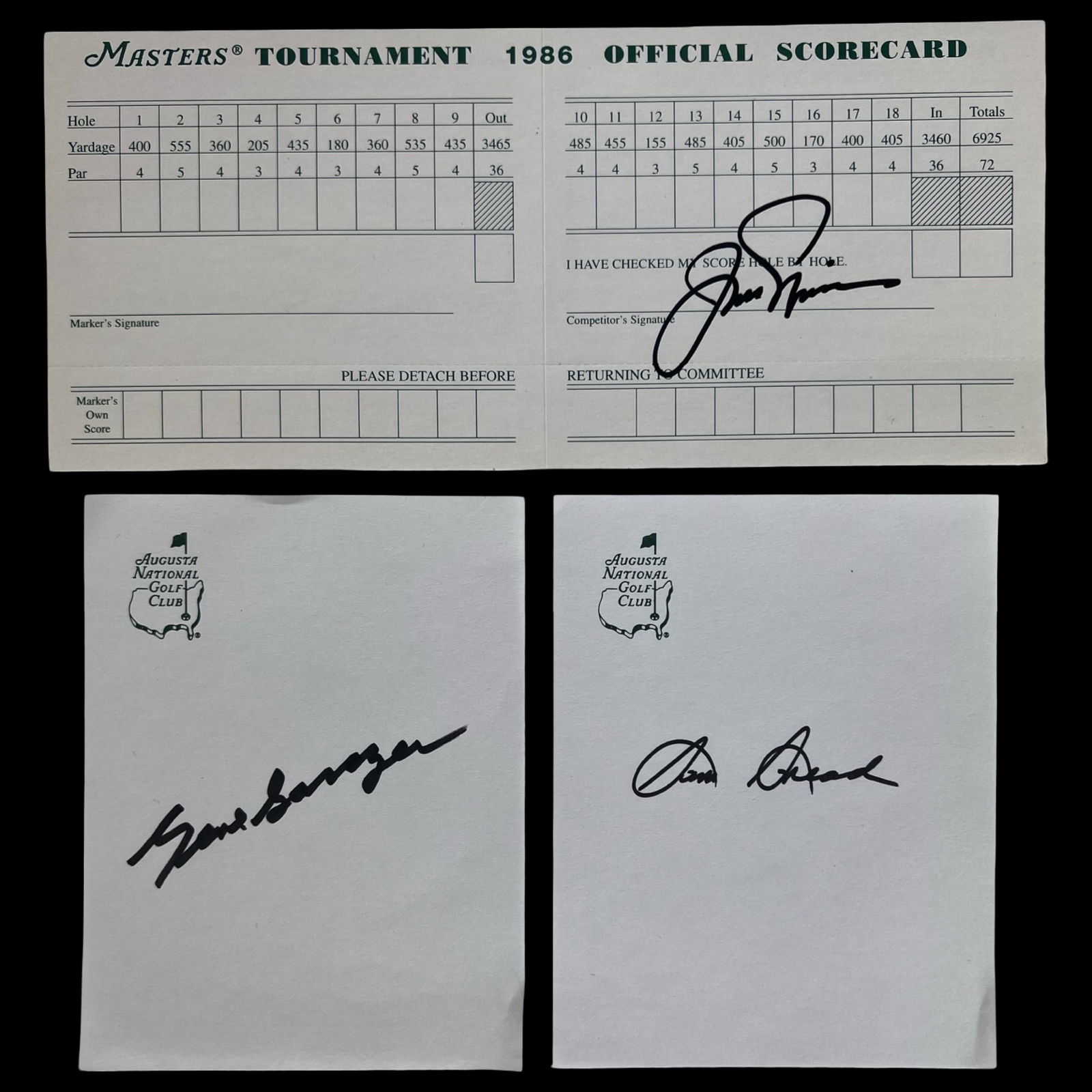 Golf Masters Legends Autograph Collection - 6
