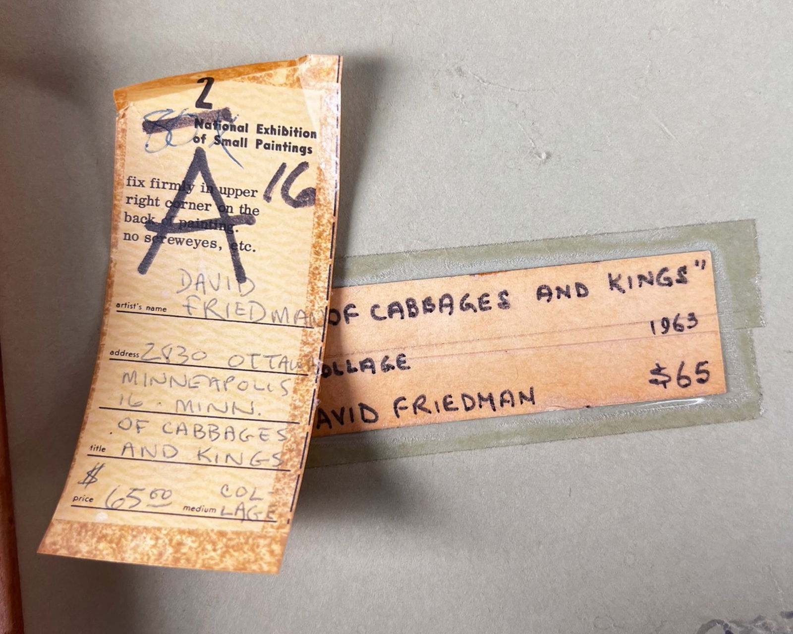 David Friedman - 1963 Abstract Art Collage - 5