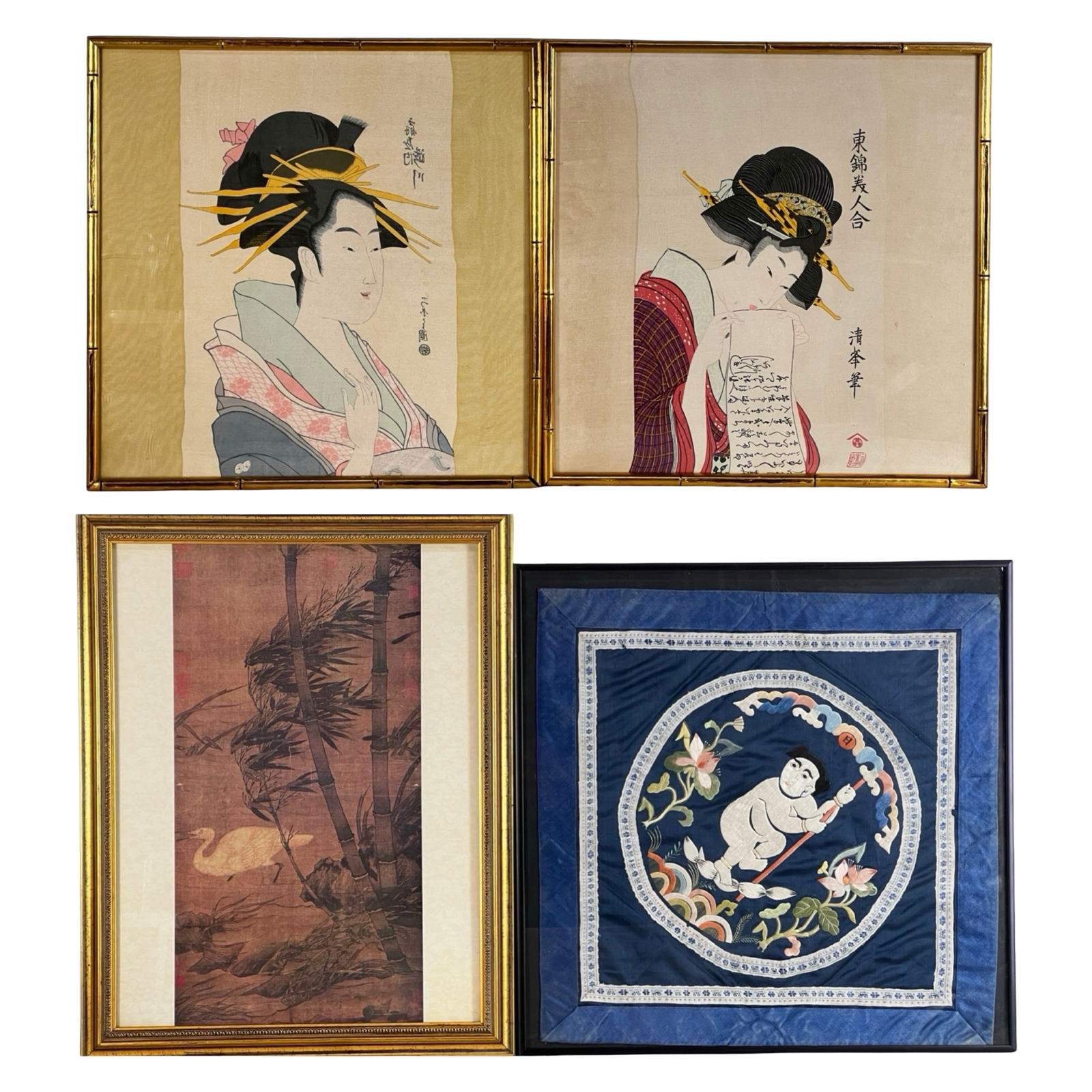 Asian Artworks - Japanese Bijin Prints & Chinese T (1 of 8)