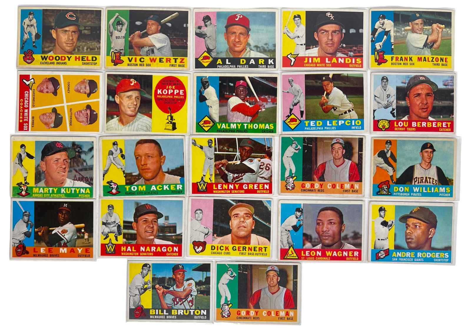 1960 Topps Baseball Card Lot loaded with Stars (1 of 4)
