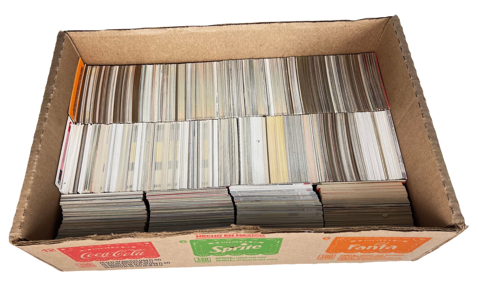 Large Unsearched Multi-Sport Card Collection: Extensive unsearched multi-sport trading card collection featuring well over 1,000 cards spanning baseball, football, and basketball. Cards appear to date primarily from the 1980s through the 1990s,