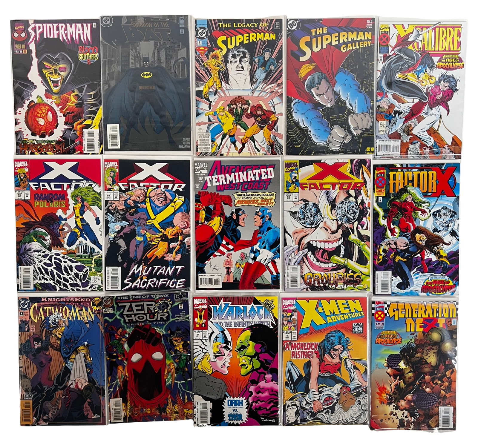 Comic Books - X-Men, Batman, Superman, Zero Hour - 2