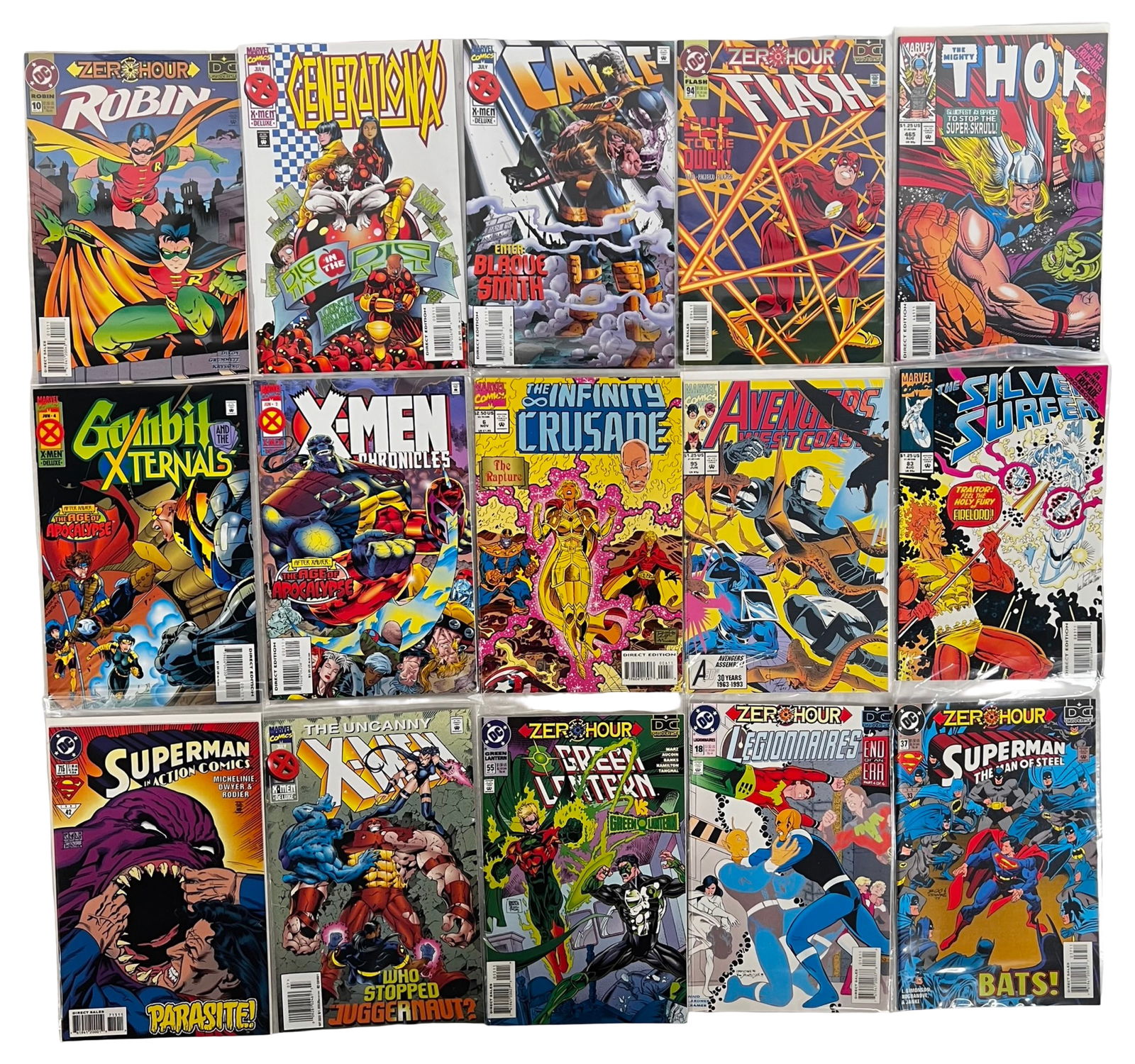 Comic Books - X-Men, Batman, Superman, Zero Hour - 4