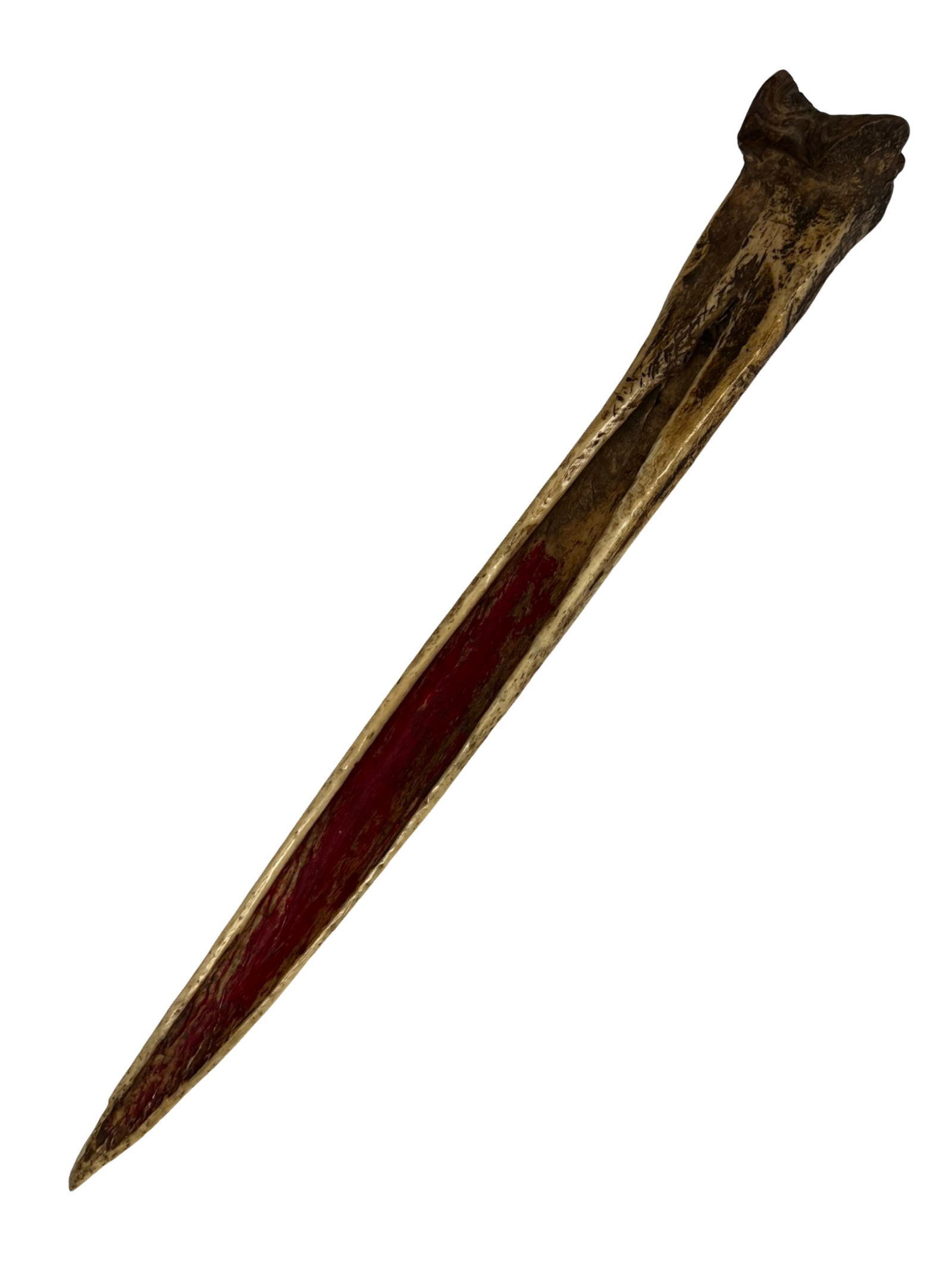 Papua New Guinea Human Leg Bone Dagger - 3