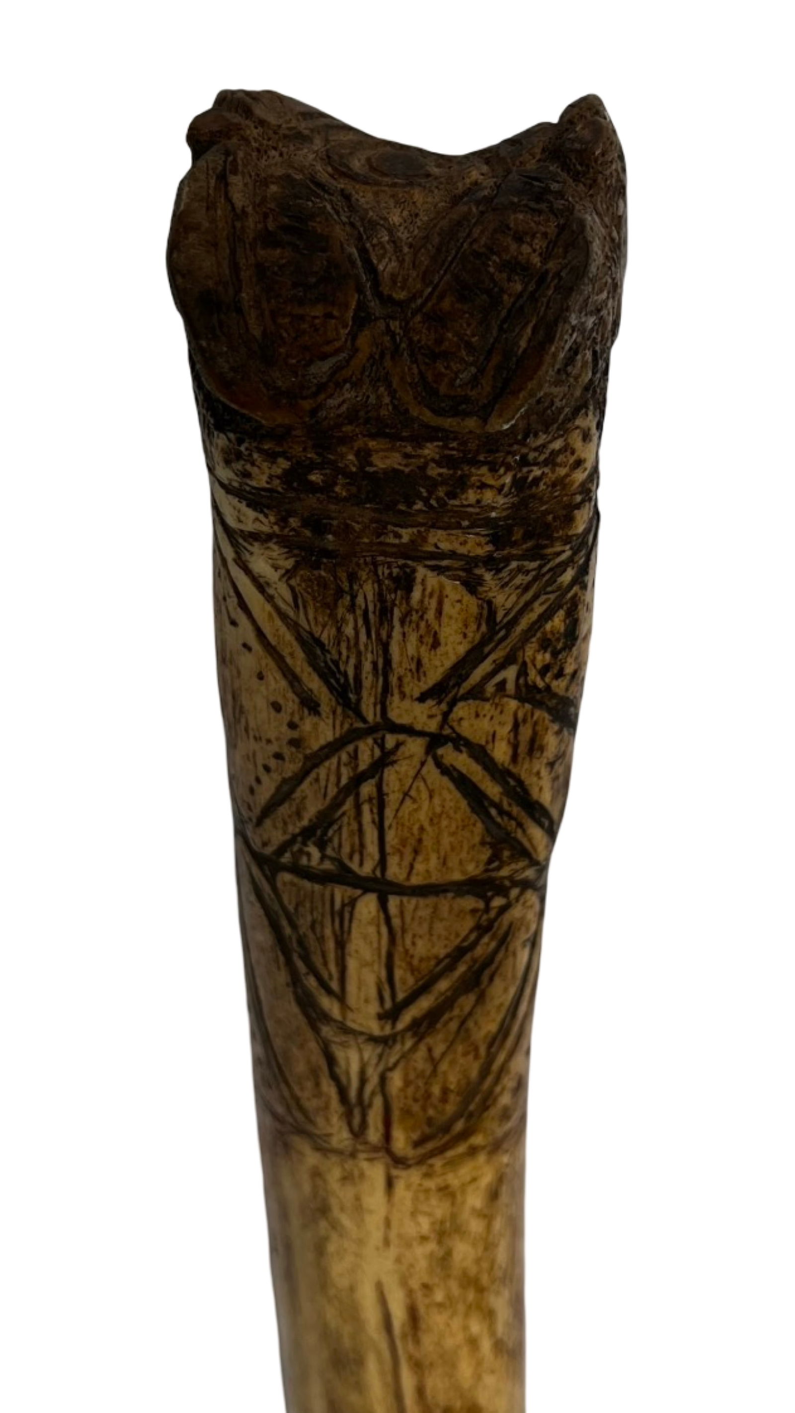 Papua New Guinea Human Leg Bone Dagger - 6