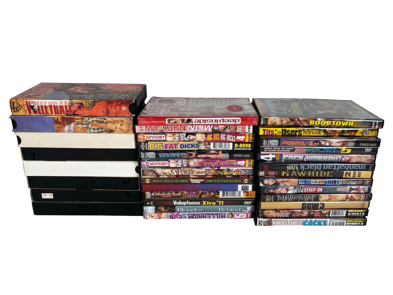 Collection of Adult XXX DVD & VHS Movies: Collection of Adult XXX DVD & VHS Movies