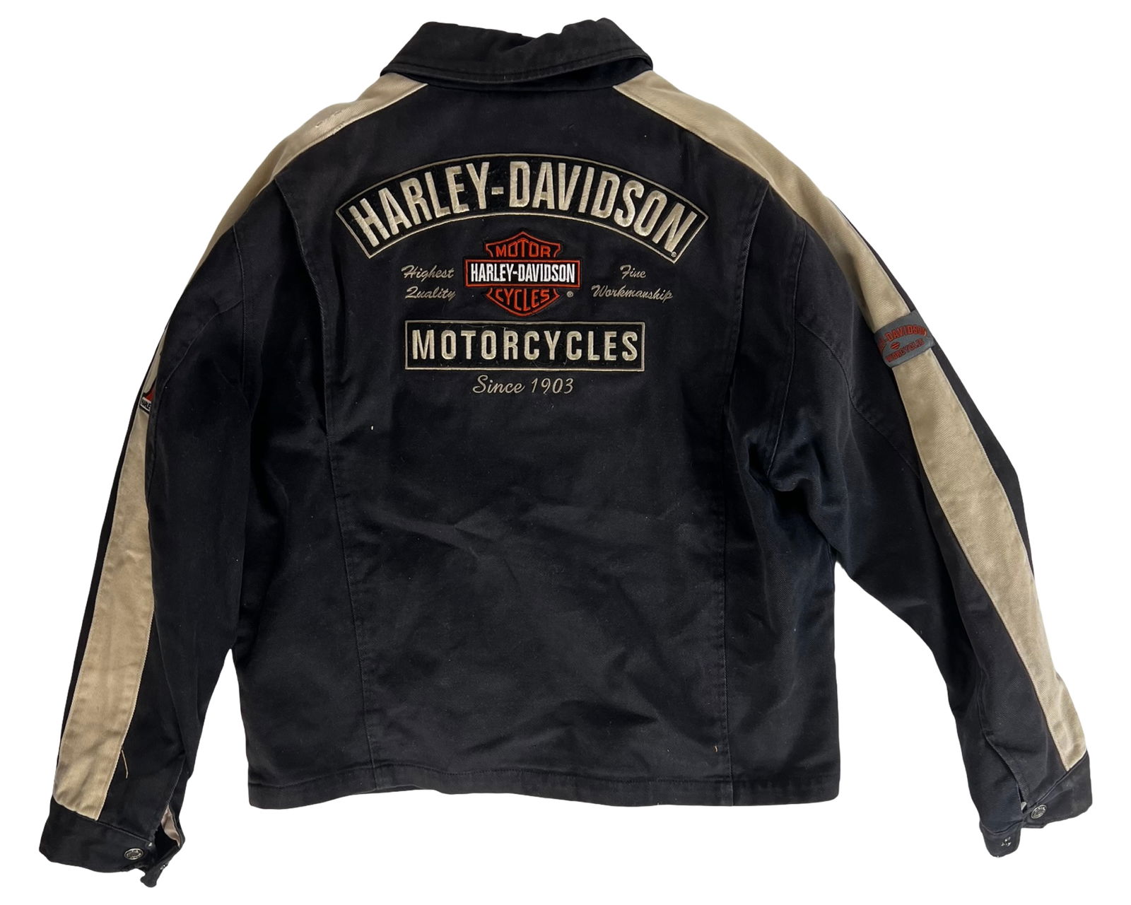 Harley-Davidson Motorcycle Jacket Sz Large - 3