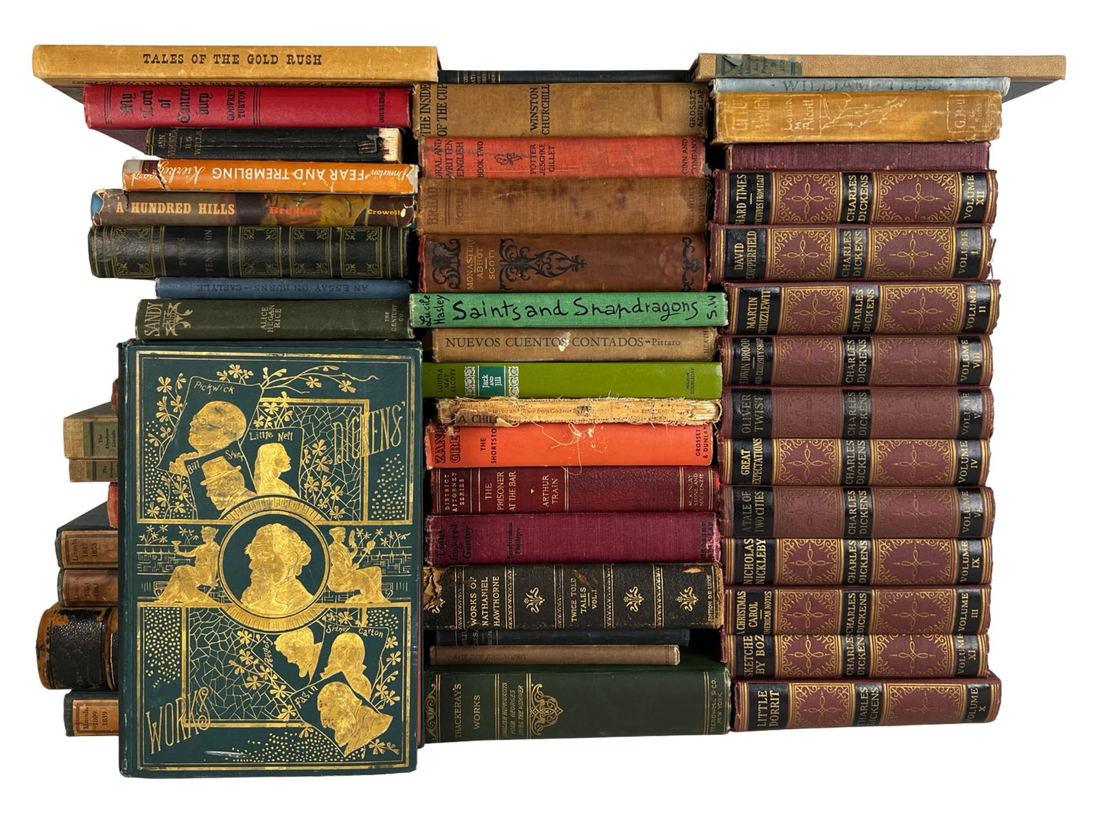 Antique & Vintage Books - Dickens Works, Lincoln P (1 of 5)