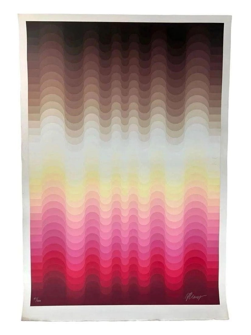 Lev Moross- LE Signed Opt Art Silkscreen Print (1 of 2)