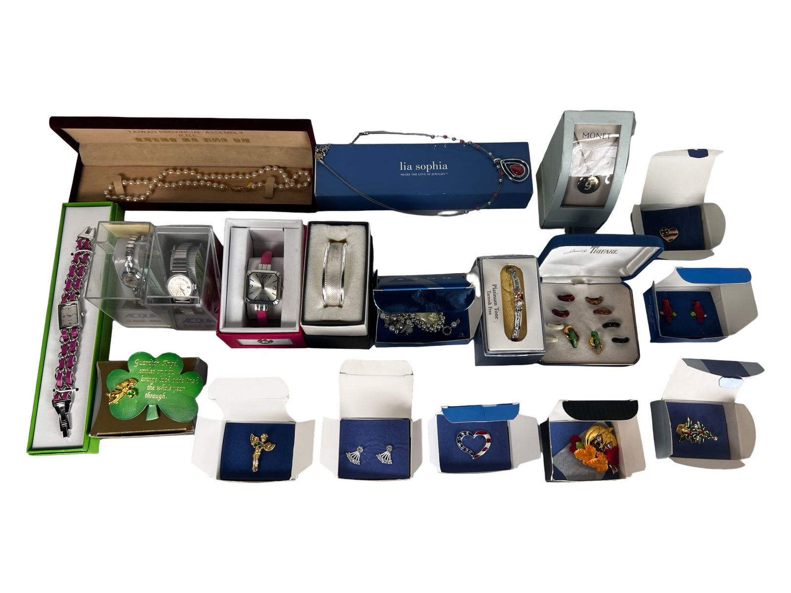 Group of New Wrist Watches & Jewelry: Group of New Wrist Watches & Jewelry. All in original boxes.