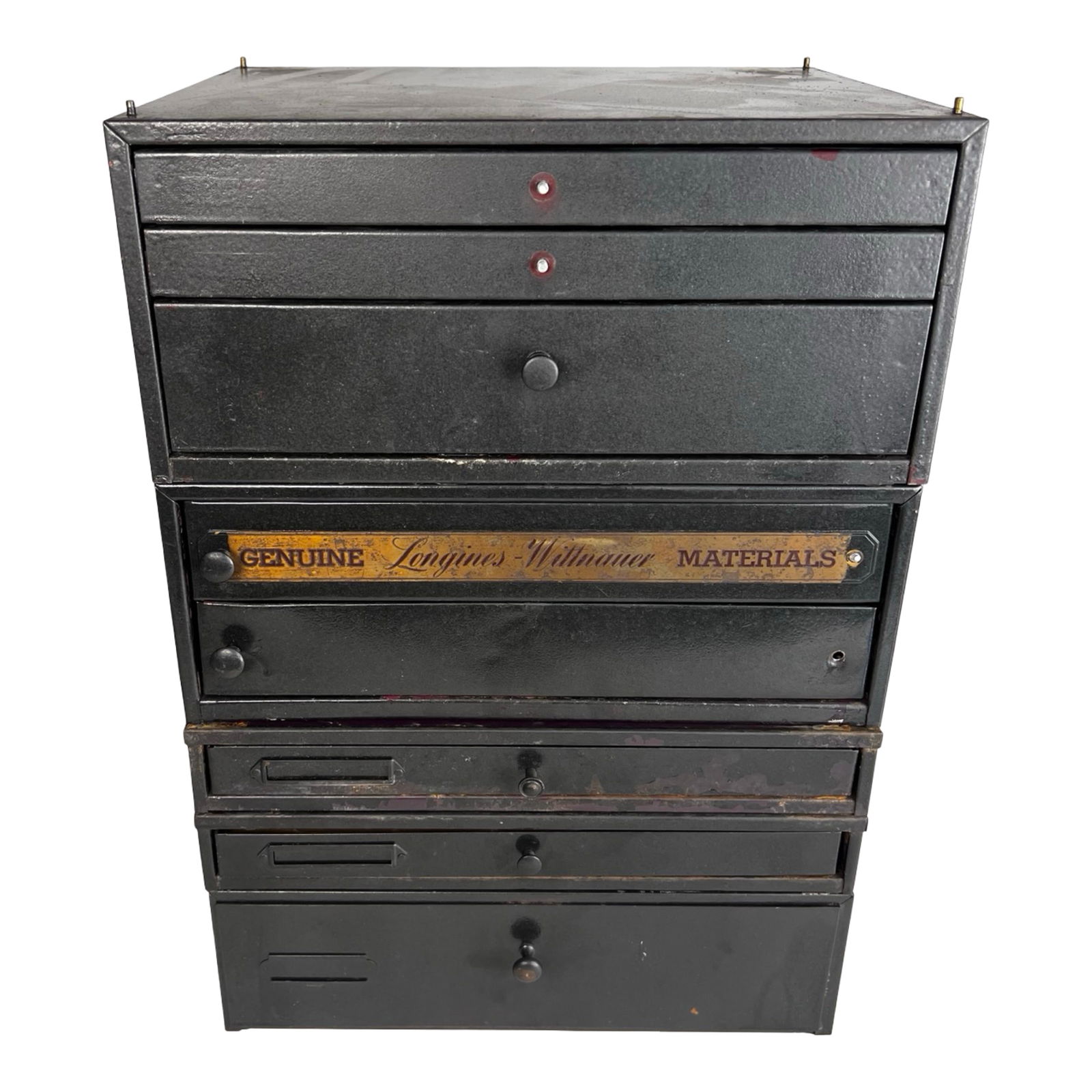 Watchmaker's Parts Cabinet Newall & Elgin Material (1 of 11)