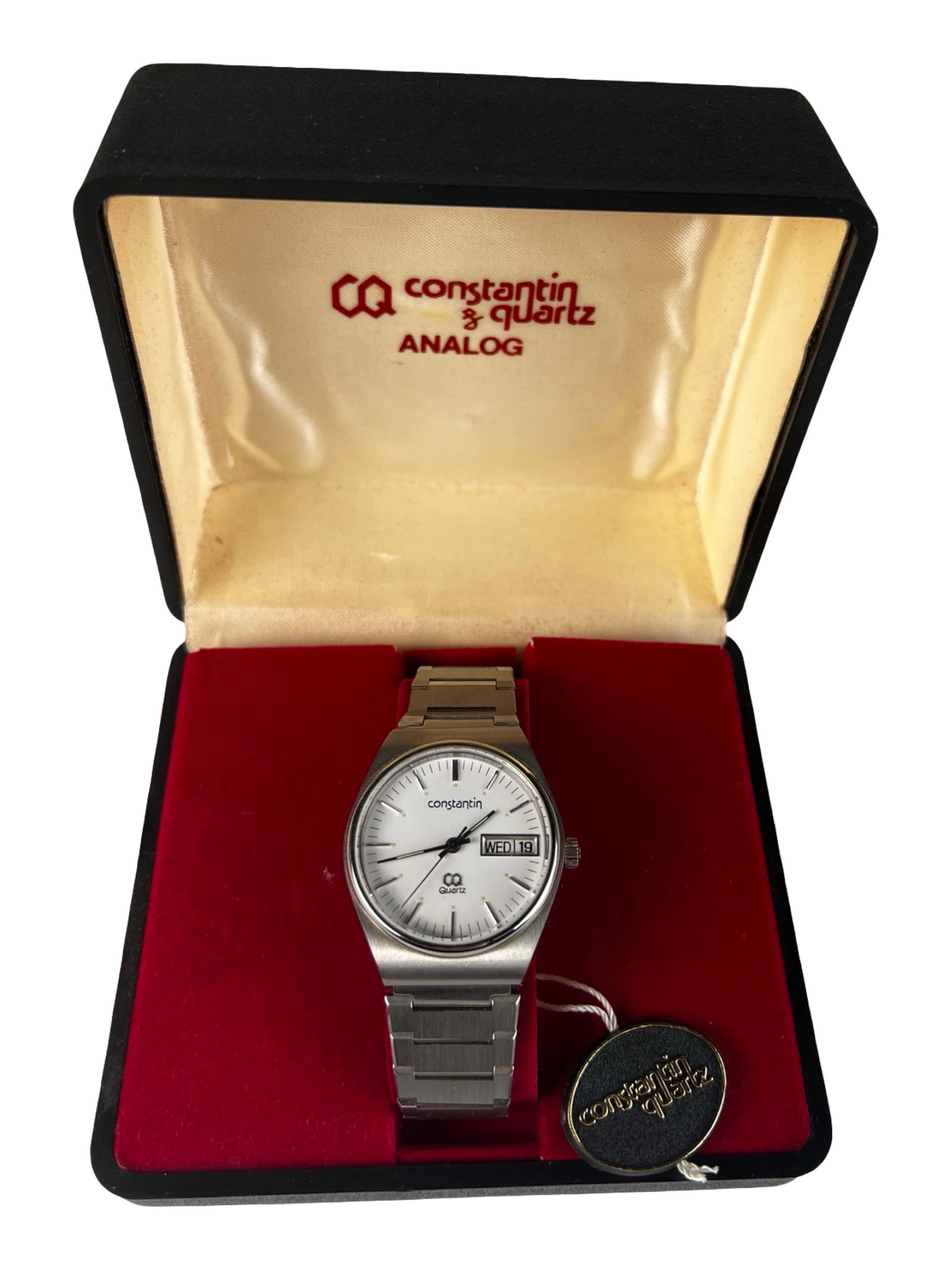 Vintage Constantin CQ Men's Wrist Watch- New: Vintage Constantin CQ Men's Wrist Watch in Original Box. New, never been used.