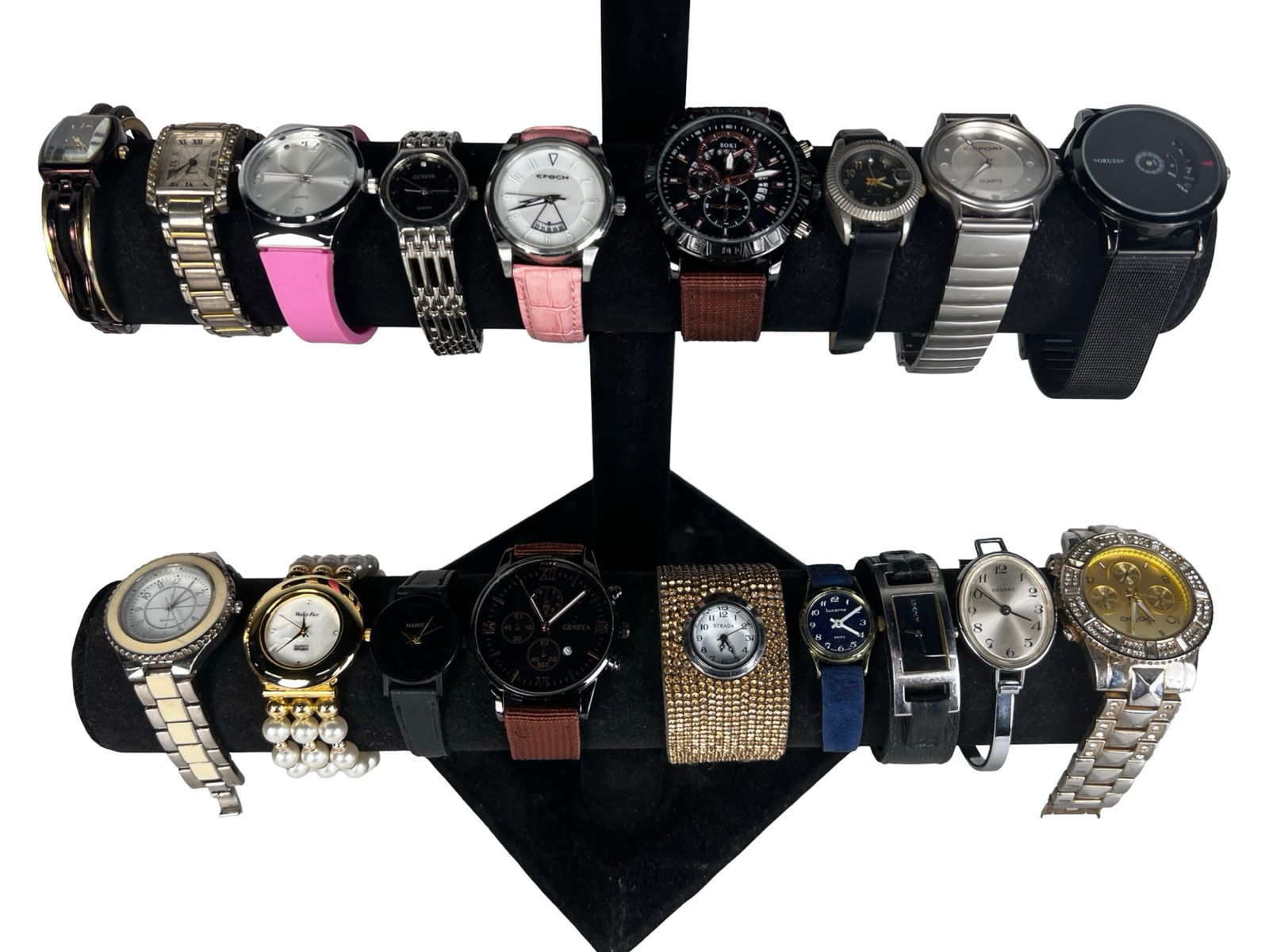 Assortment of Various Wrist Watches: Group of Various Wrist Watches. Untested, some might be as found.