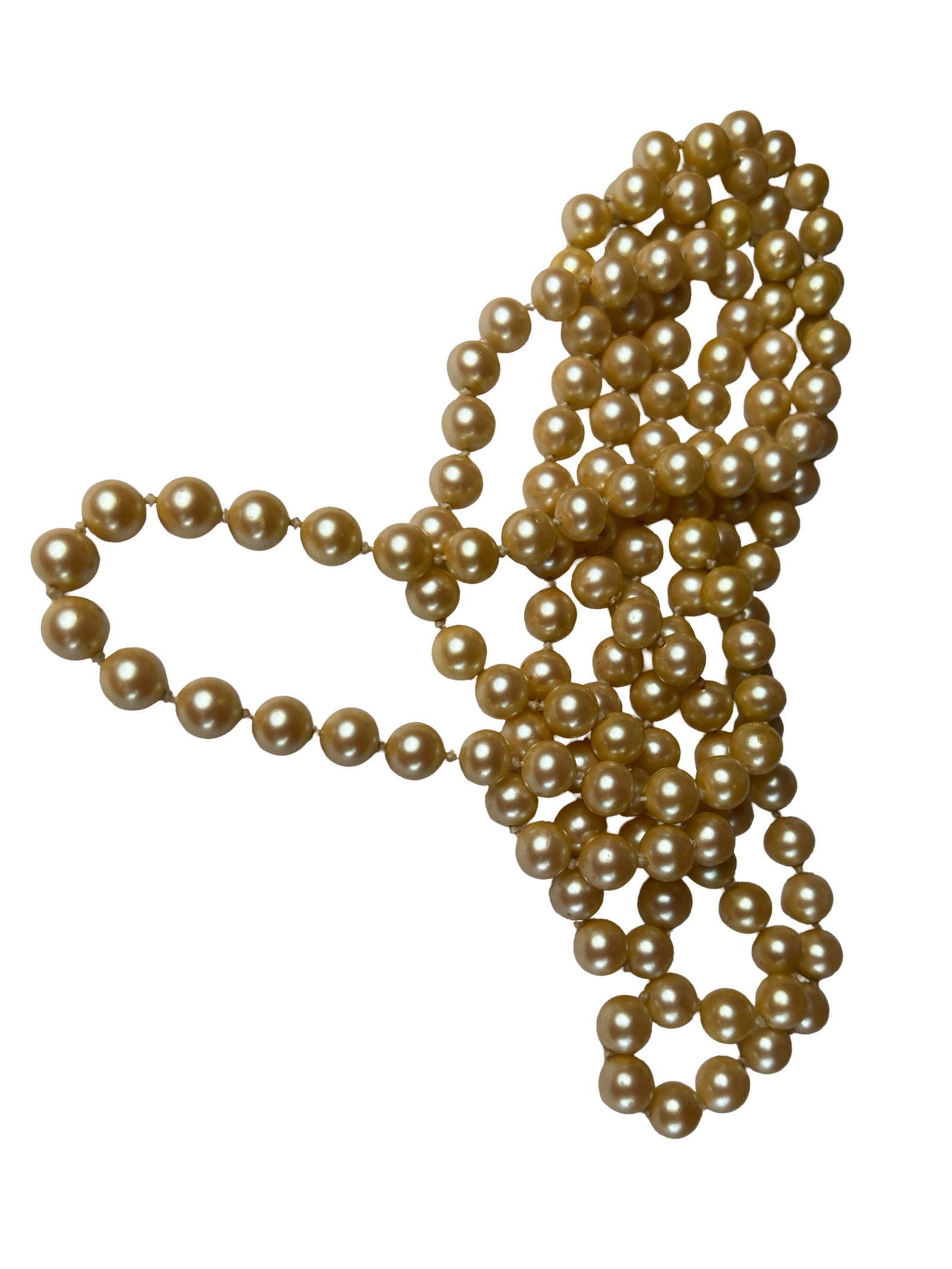 Long Genuine Pearls Necklace - 3