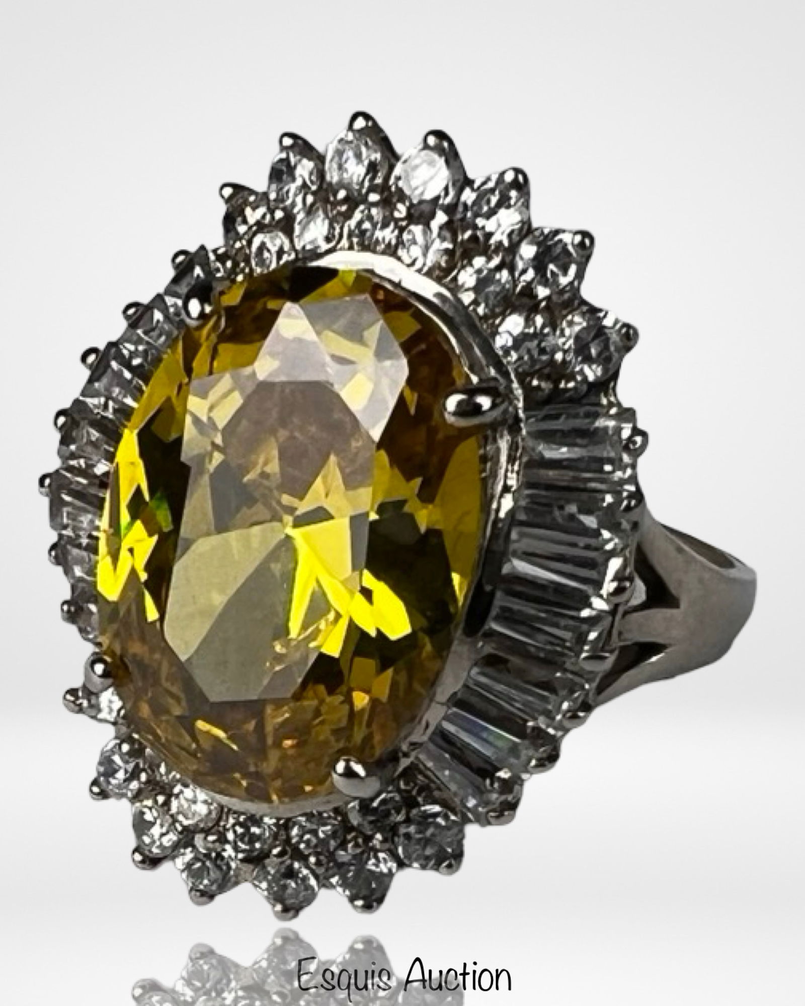 Sterling Silver Statement Cocktail Ring - 2