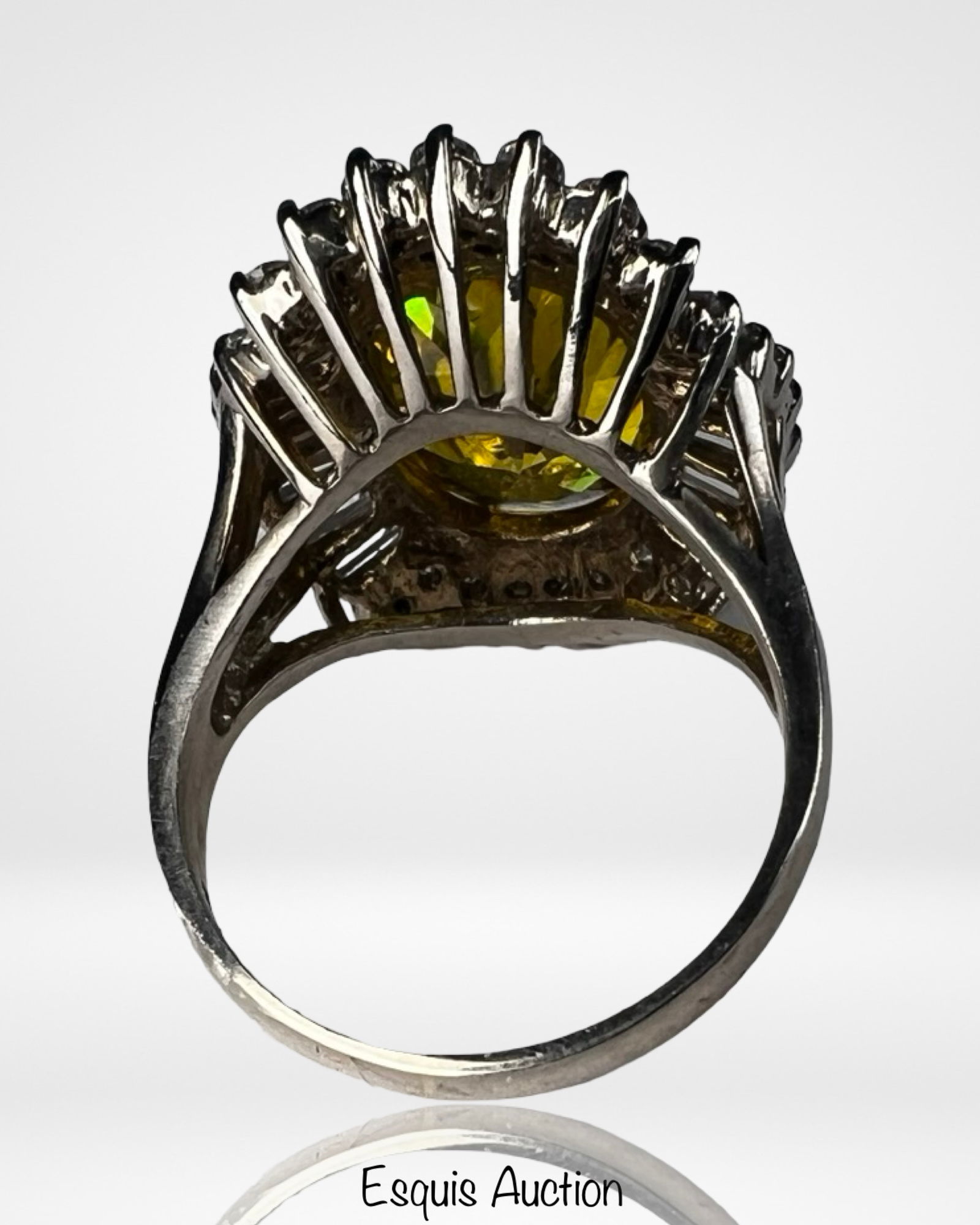 Sterling Silver Statement Cocktail Ring - 4