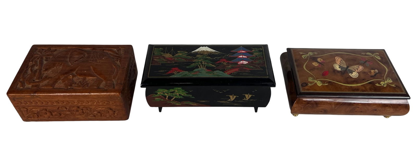 Assorted Decorative Trinket & Jewelry Boxes - 3