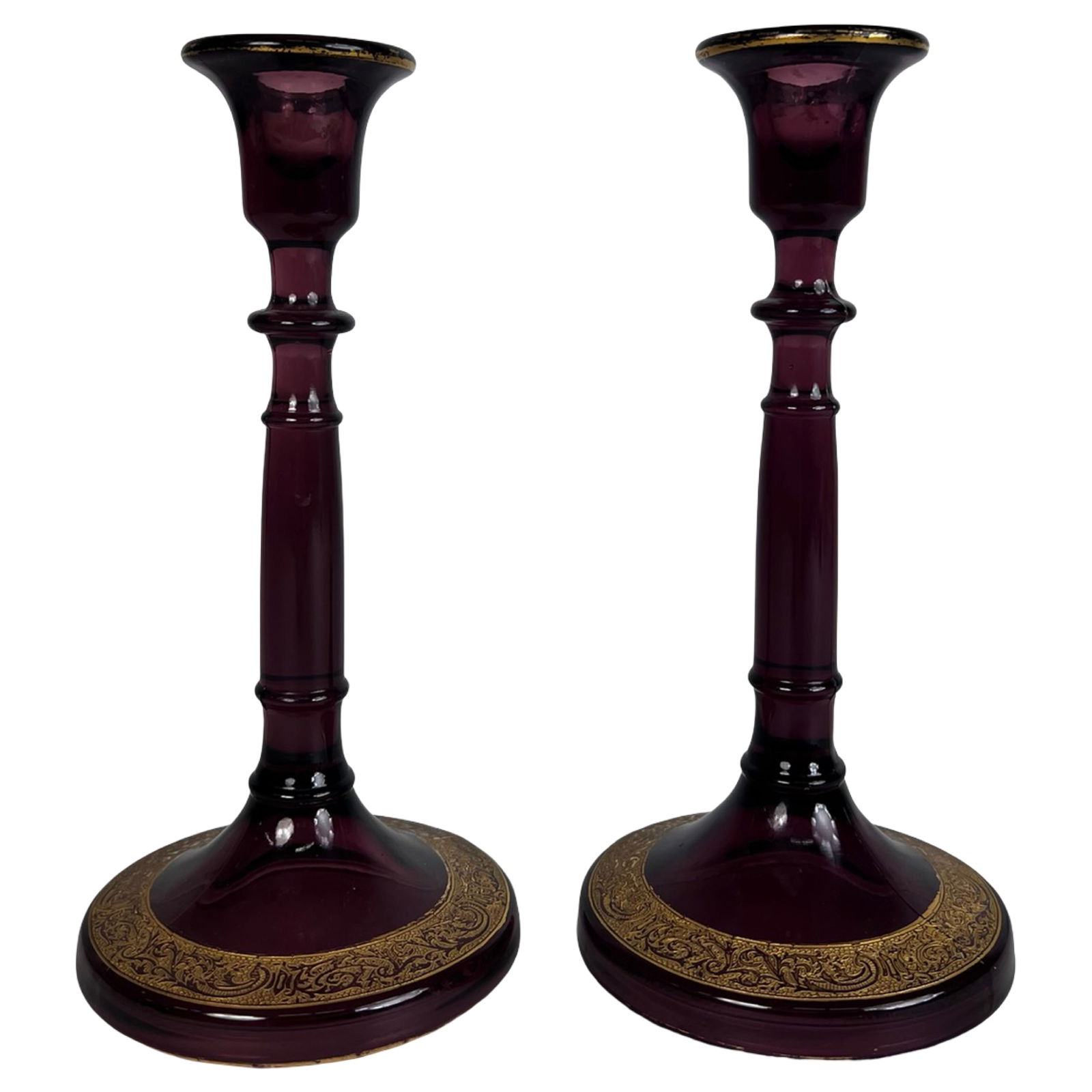 Decor Glass Group - Ruby Stemware, Etched Bowl, - 4