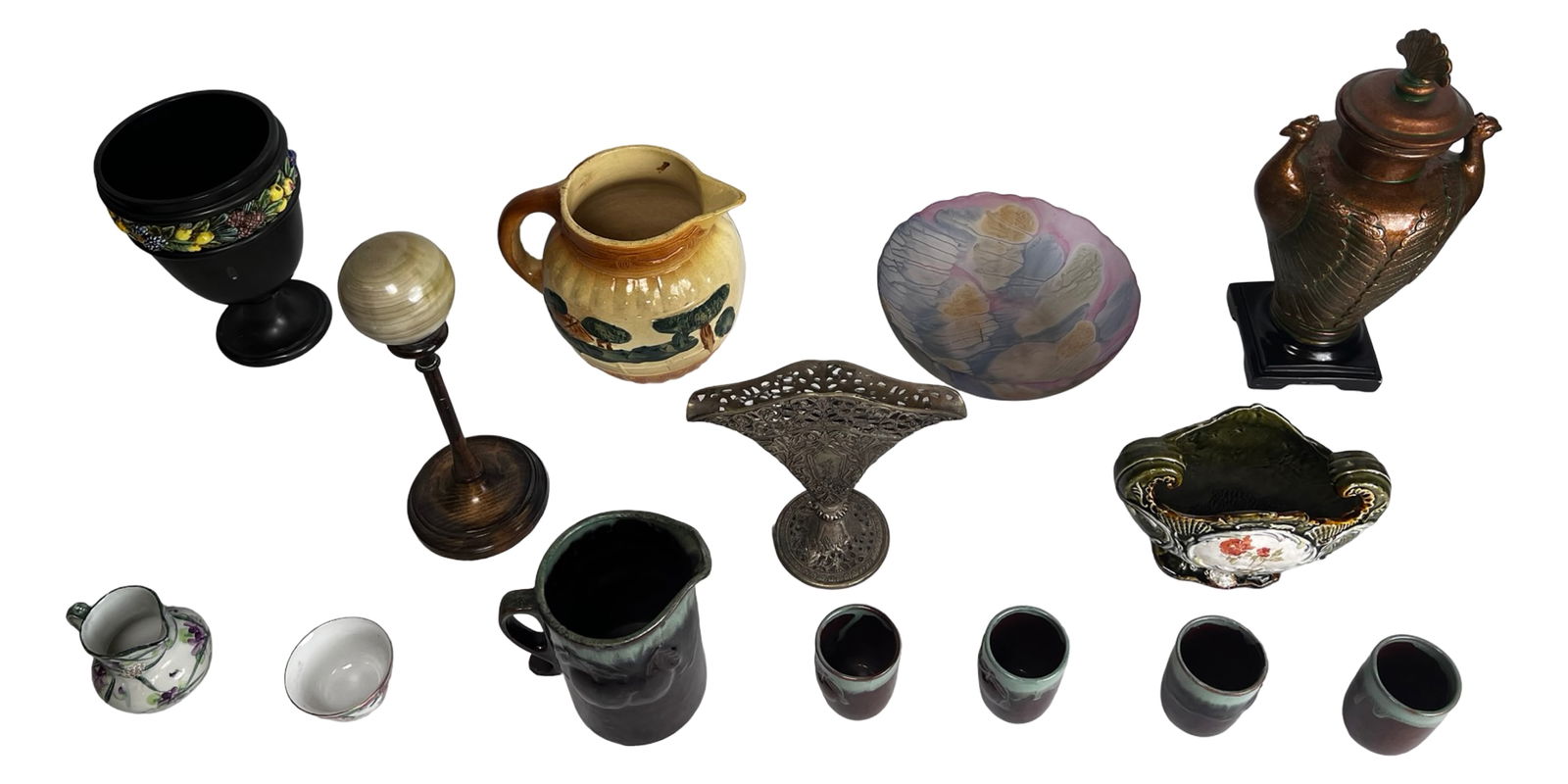 Assorted Art Pottery, Metal & Ceramic Decor (1 of 4)