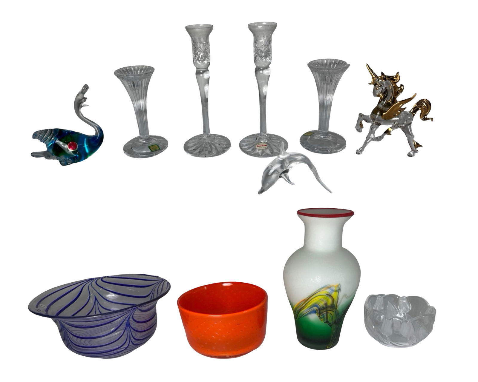 Mixed Art Glass & Crystal Decorative Group (1 of 7)