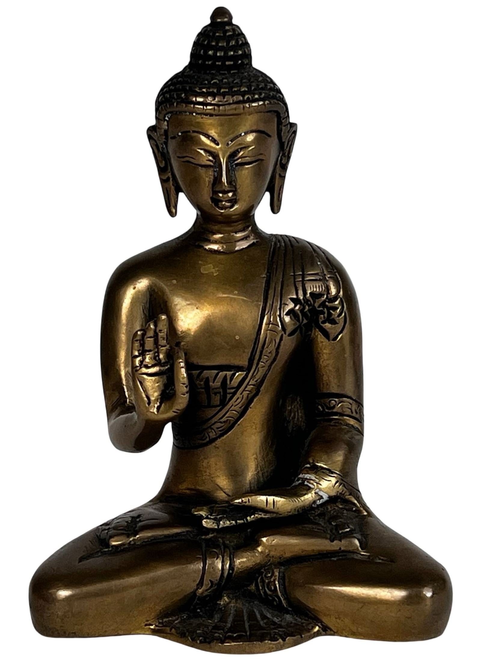 Vintage Brass Seated Buddha Statue (1 of 4)