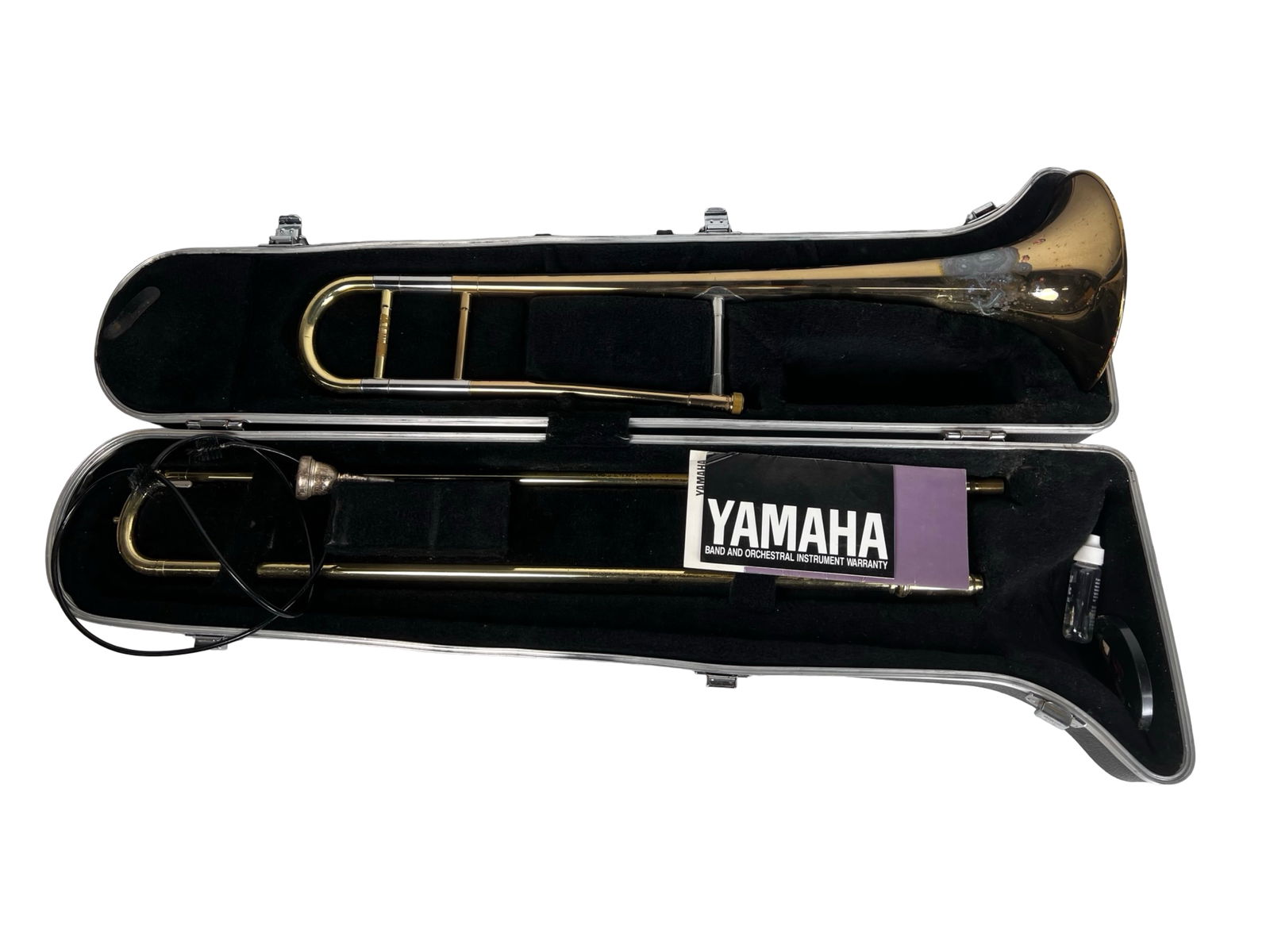 Yamaha YSL-354 M1 Brass Tenor Trombone with Case (1 of 8)