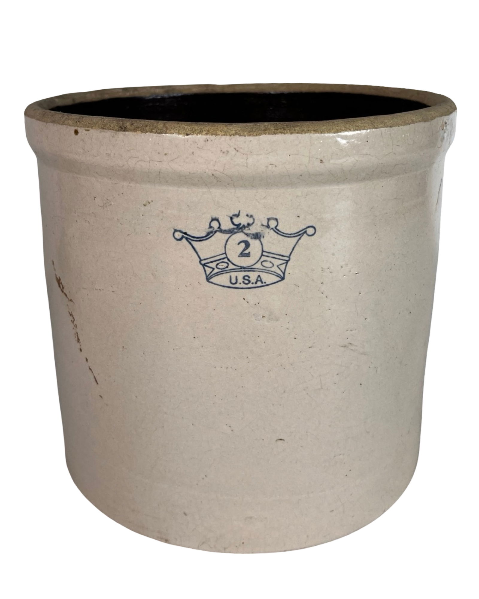 Antique Robinson Ransbottom Stoneware Crock (1 of 3)