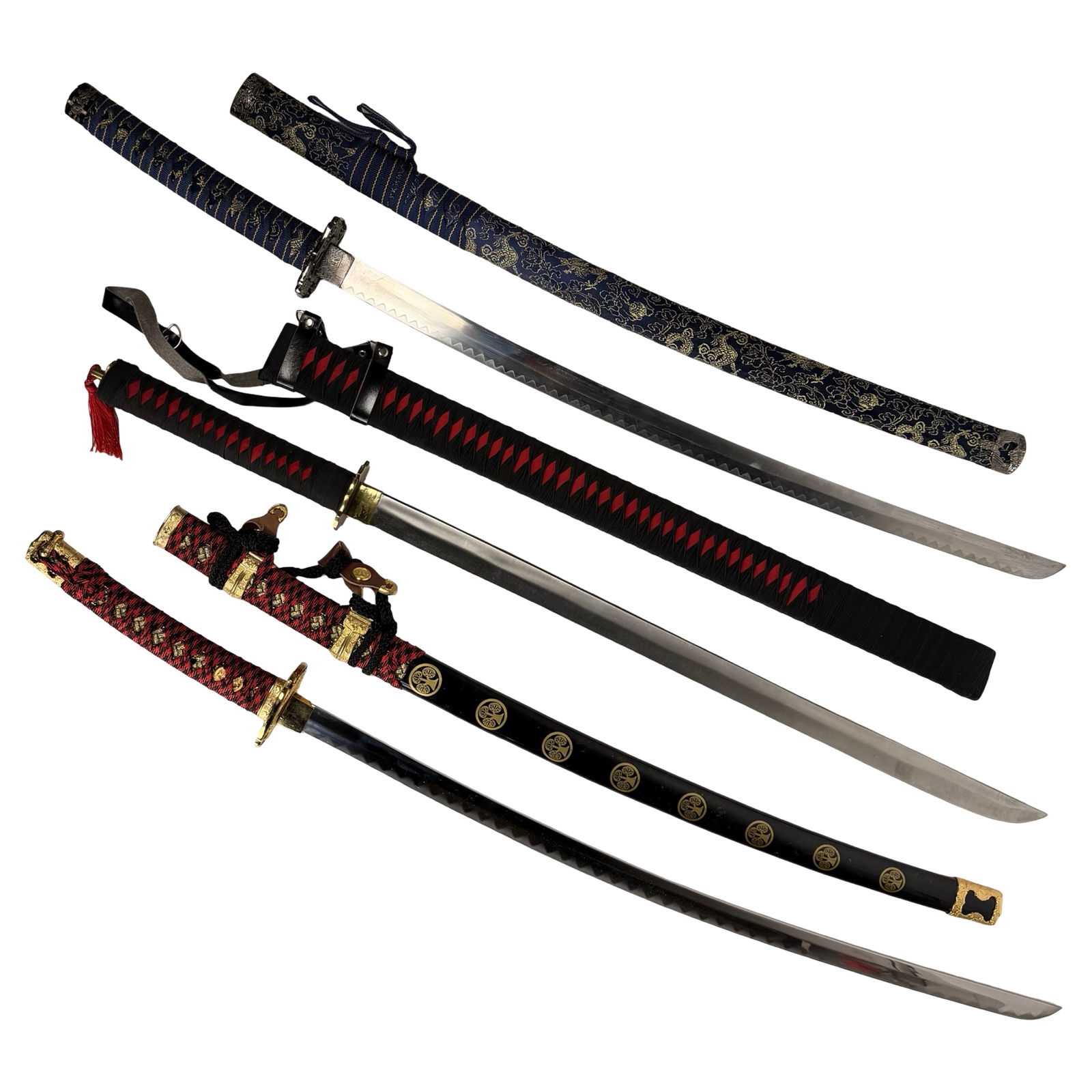 Decorative Samurai Katana Swords with Scabbards (1 of 5)
