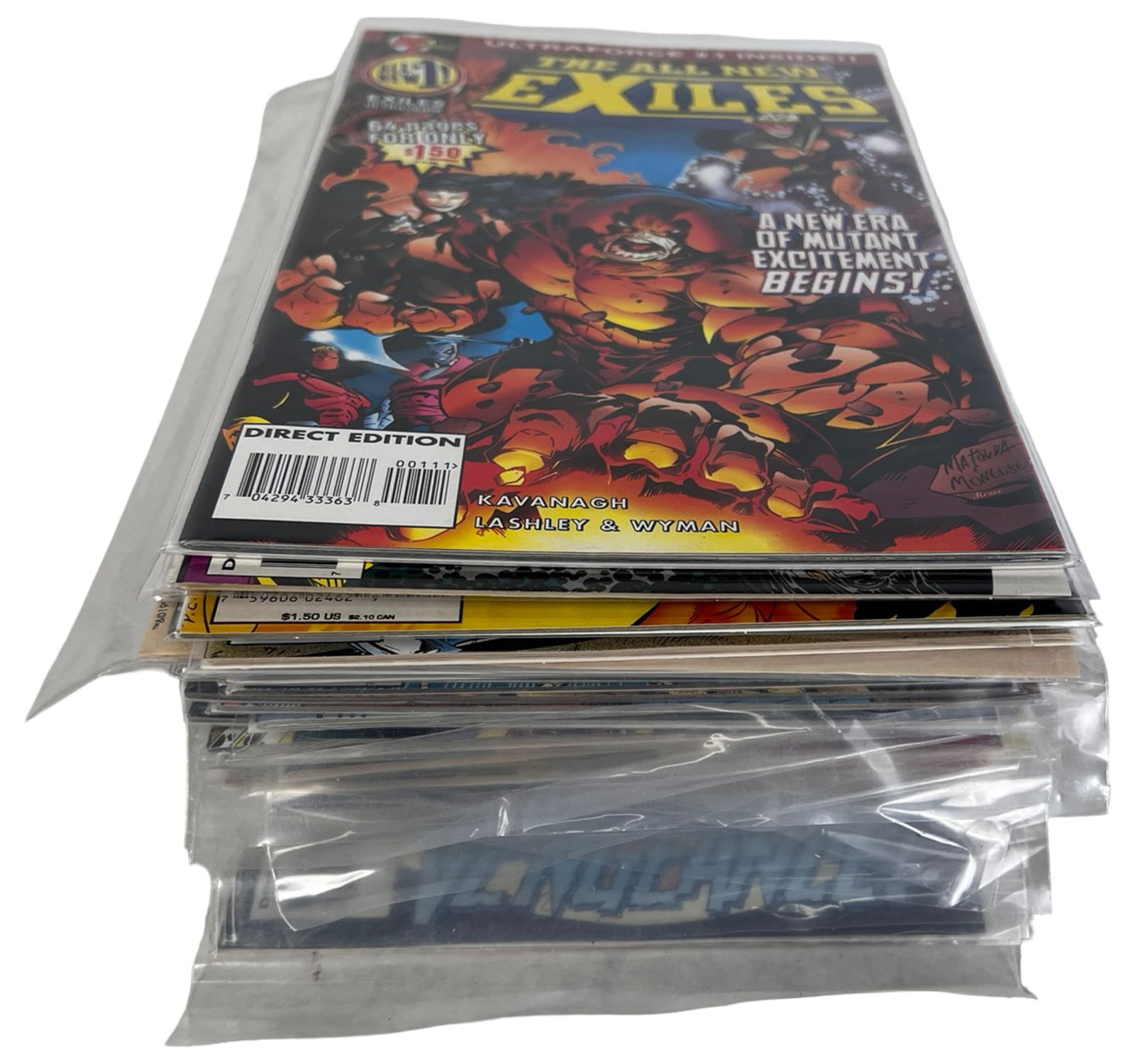 Comic Book Lot - X-Men, Spider-Man, Thor, Iron Man: Assortment of vintage comic books featuring popular Marvel titles primarily from the early-mid 1990s. Series represented in the group include X-Men, Web of Spider-Man, Amazing Spider-Man, Spectacular