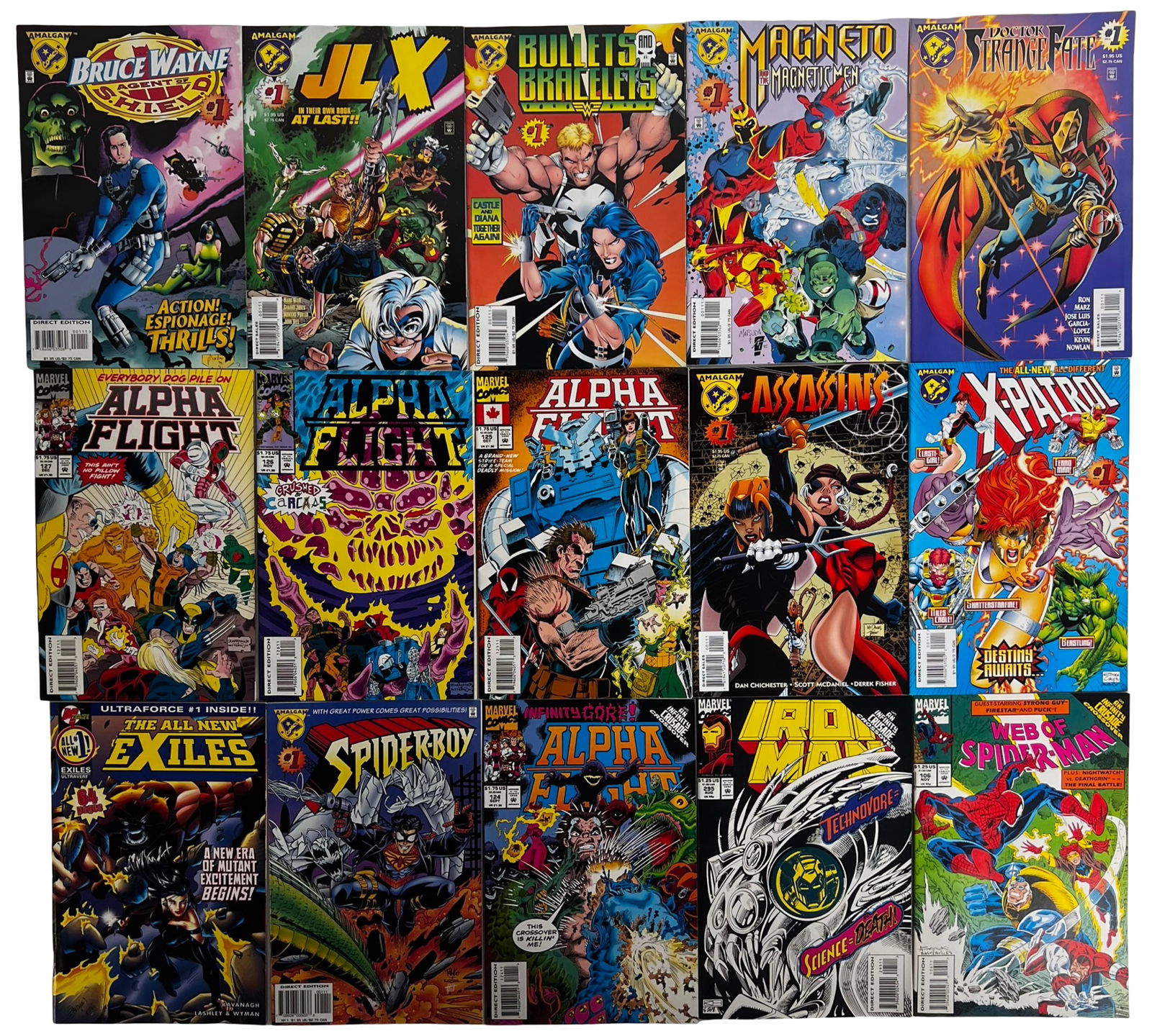 Comic Book Lot - Marvel, DC, Amalgam, X-Men, Wolve - 2