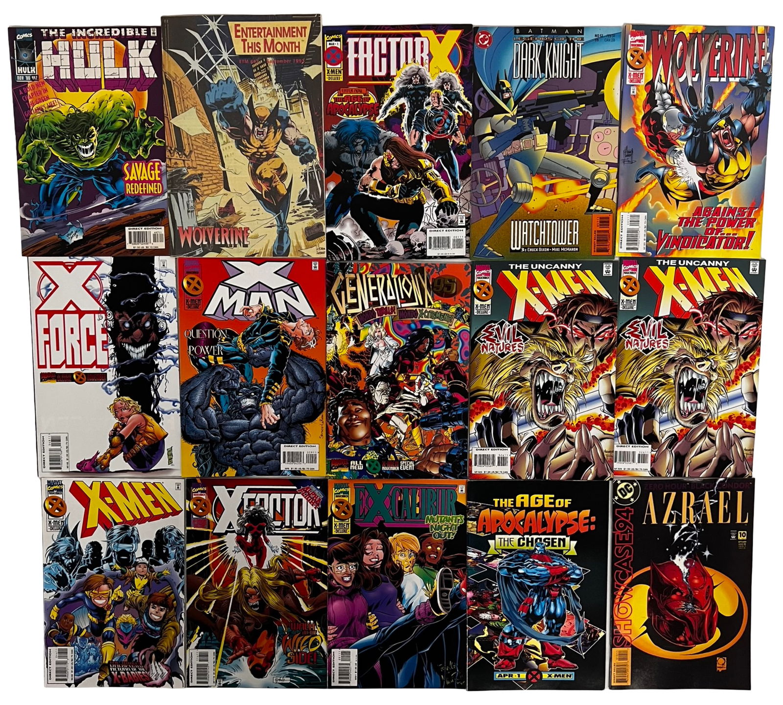 Comic Book Lot - Marvel, DC, Amalgam, X-Men, Wolve - 4