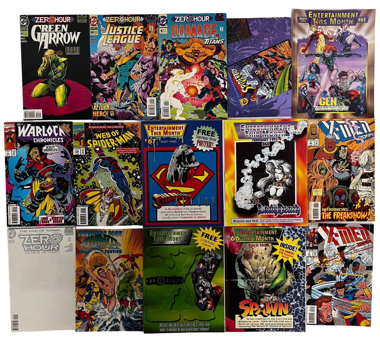 Comic Book Lot - Marvel, DC, Amalgam, X-Men, Wolve - 5