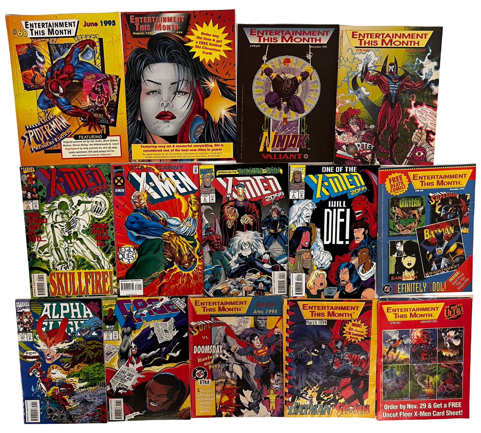 Comic Book Lot - Marvel, DC, Amalgam, X-Men, Wolve - 6