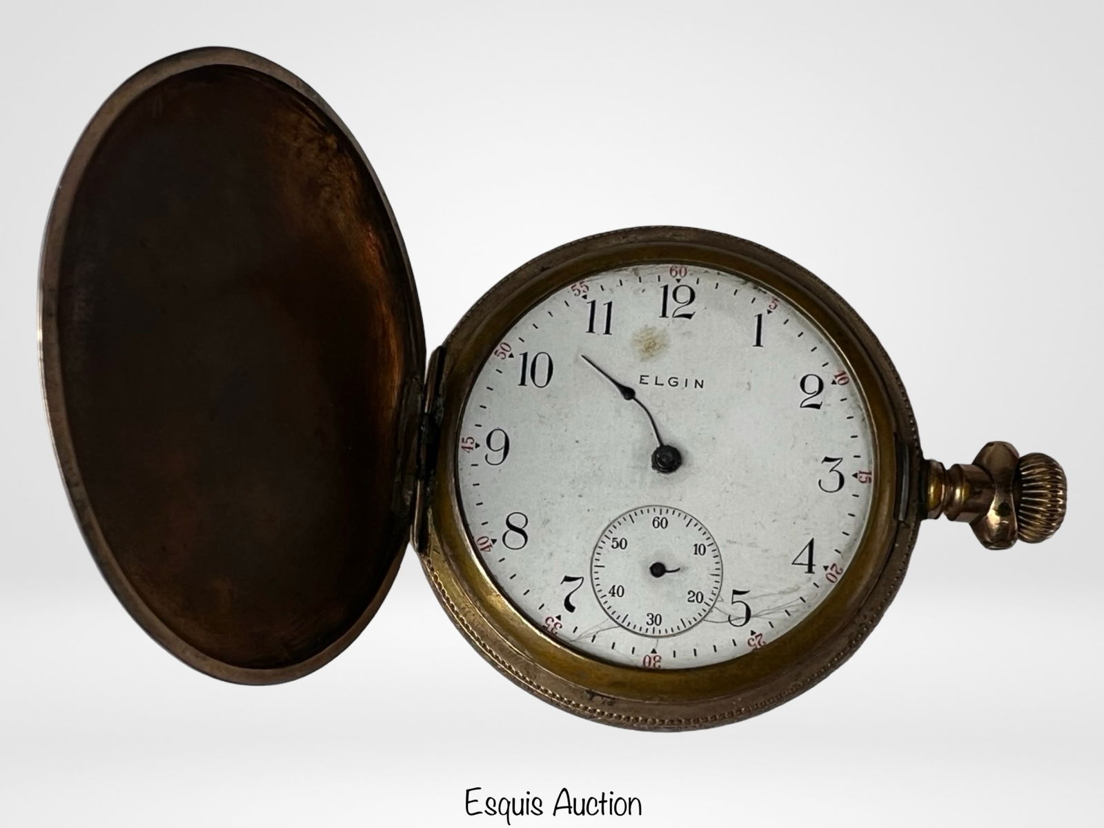 Antique Elgin Pocket Watch in Gold Filled Case: Antique Elgin Pocket Watch in Gold Filled Case. As found condition.