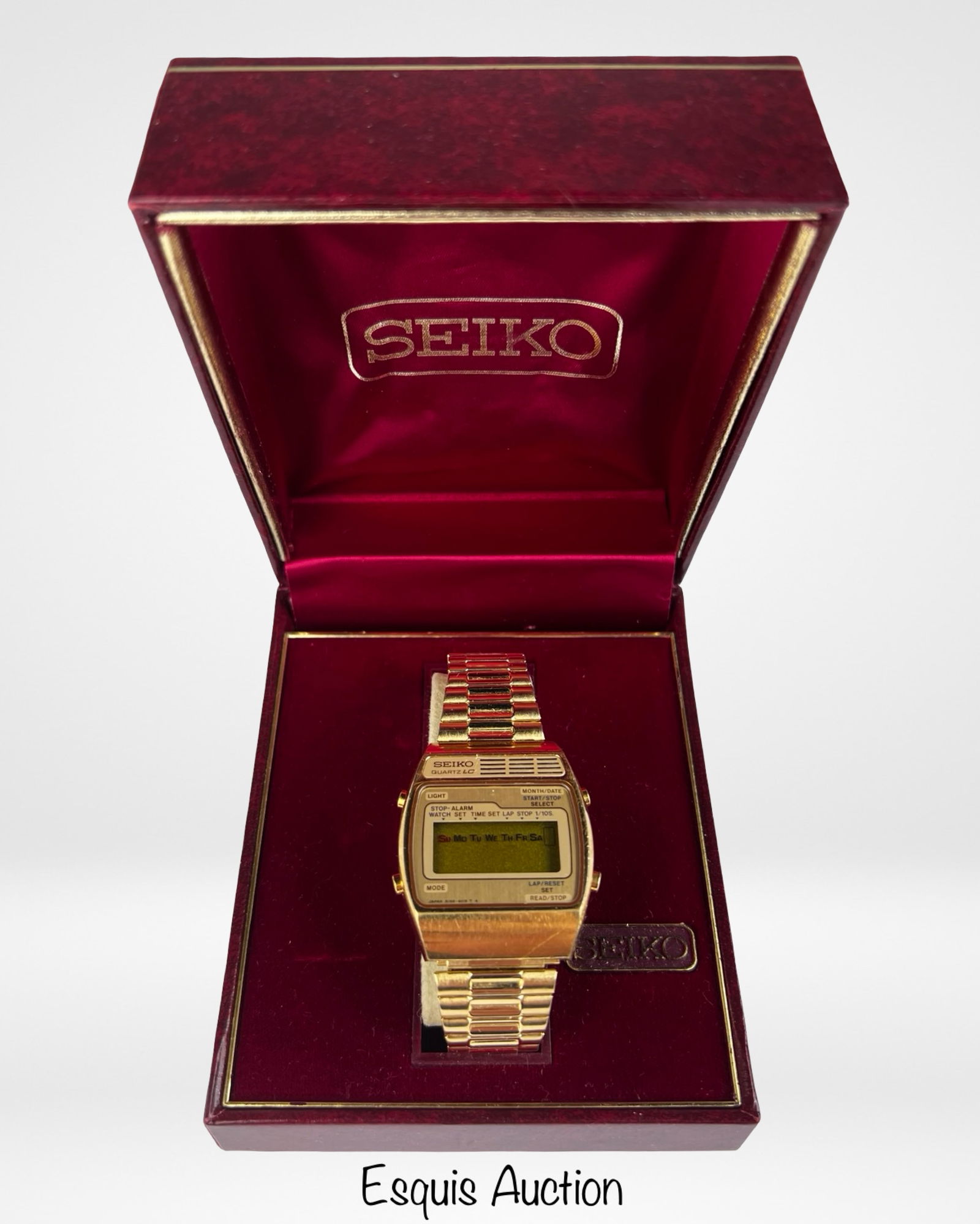 Seiko A159-4029 Digital Wrist Watch w/ Box: Seiko A159-4029 Digital Wrist Watch with Original Box. Good Condition, untested w/o battery.
