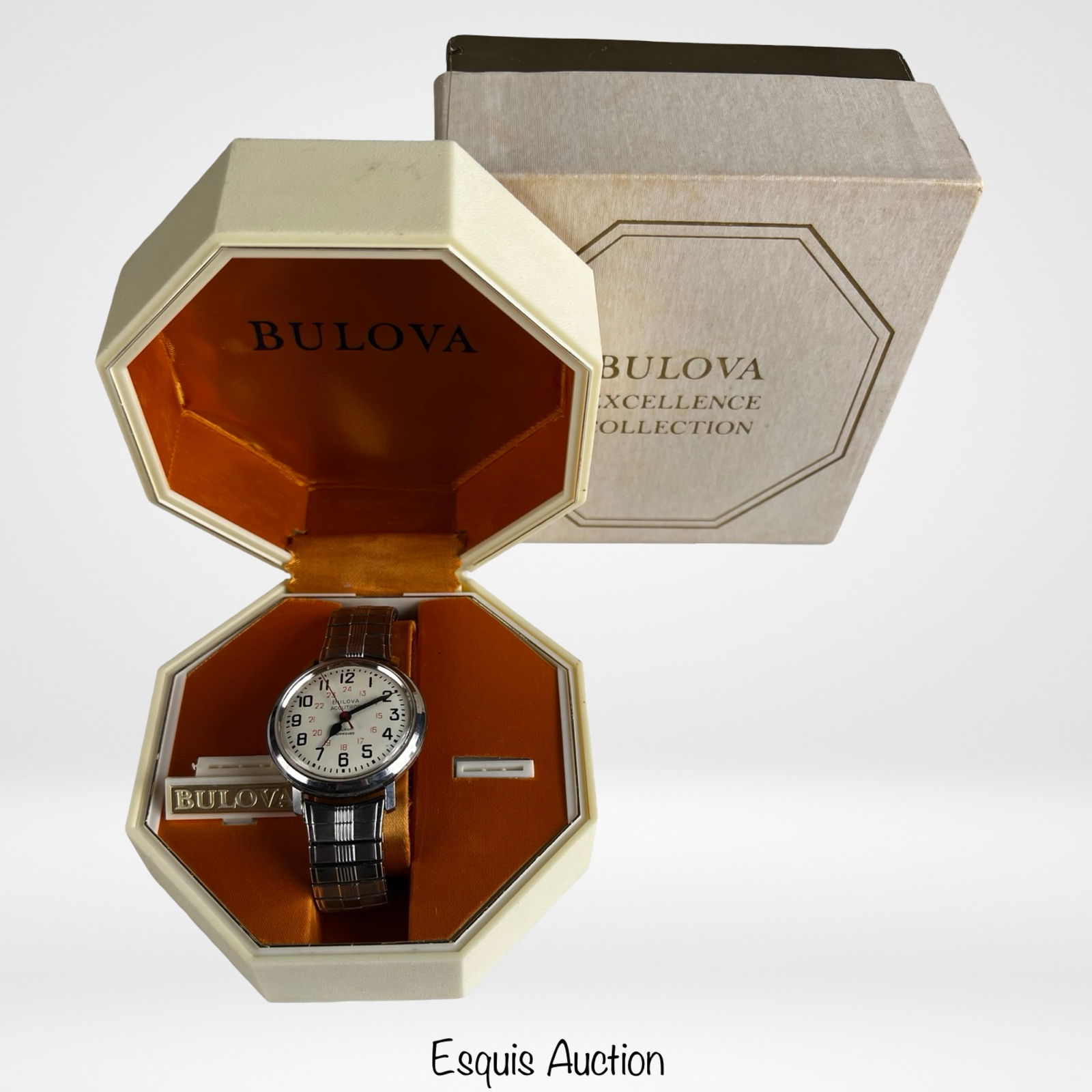 Bulova Accutron Railroad Approved Mens Wrist Watch: 1960's Bulova Accutron Railroad Approved Men's Wrist Watch. Good working condition with original box.