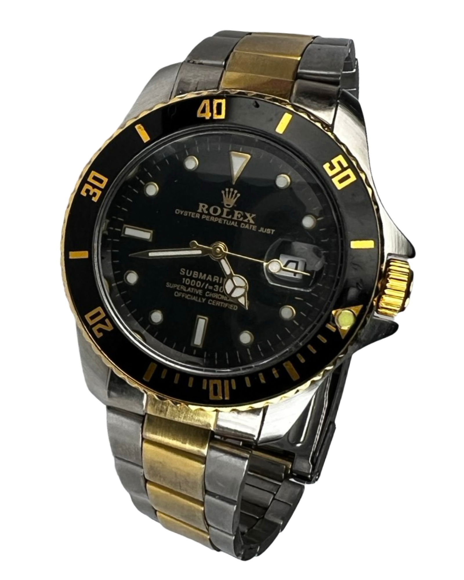 Gentleman's Submariner Date Just Wrist Watch: Gentleman's Submariner Date Just Wrist Watch. Good overall condition, untested w/o battery. Please Note: This Lot is being Sold simply as Watch without any References to any World Known Brands.