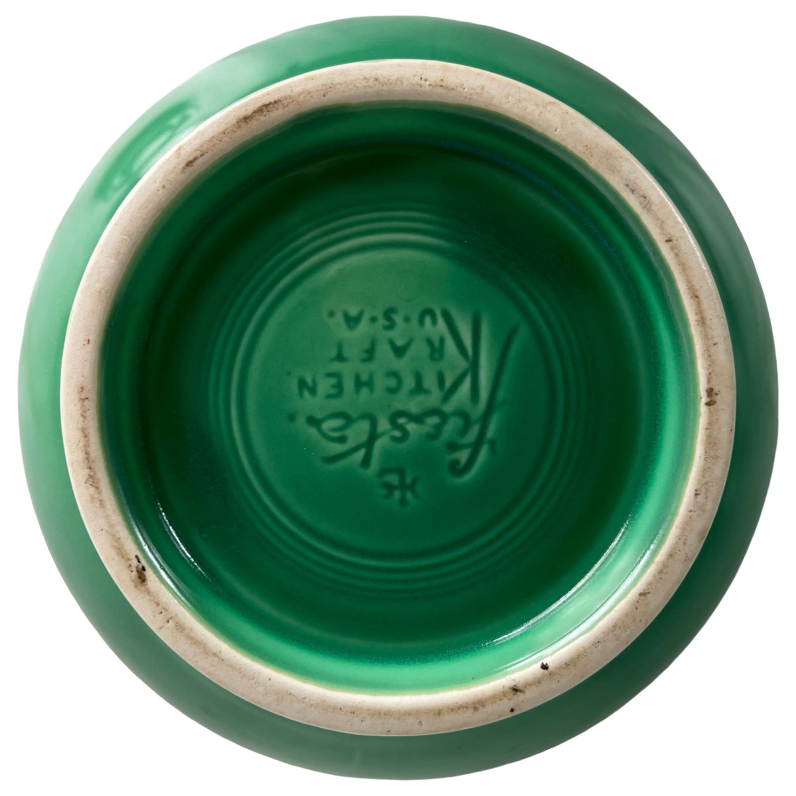 Fiesta Kitchen Kraft Green Covered Cookie Jar - 2