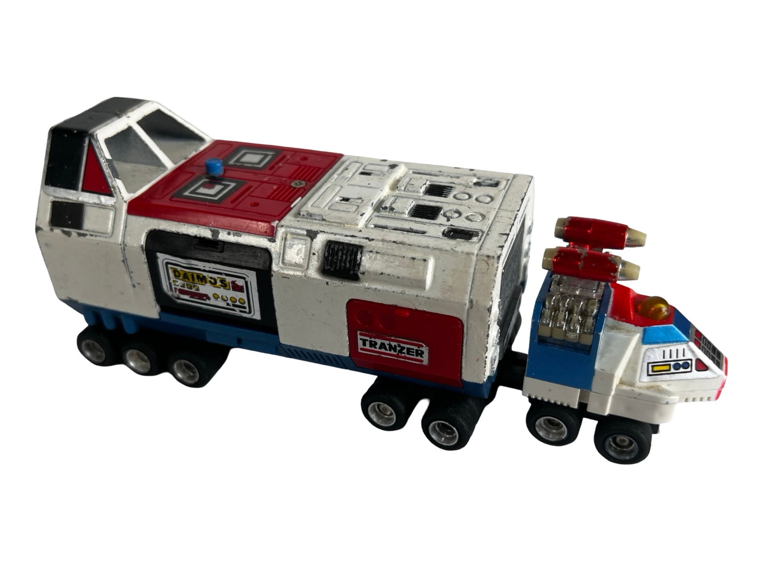 1978 Popy Chogokin PB-50 Tranzer Vehicle Tosho Dia: Vintage 1978 Popy Chogokin PB-50 Tranzer vehicle from the Japanese anime series Tosho Daimos, associated with the Shogun Warriors line of die-cast robot toys. Produced in Japan by Popy, the vehicle