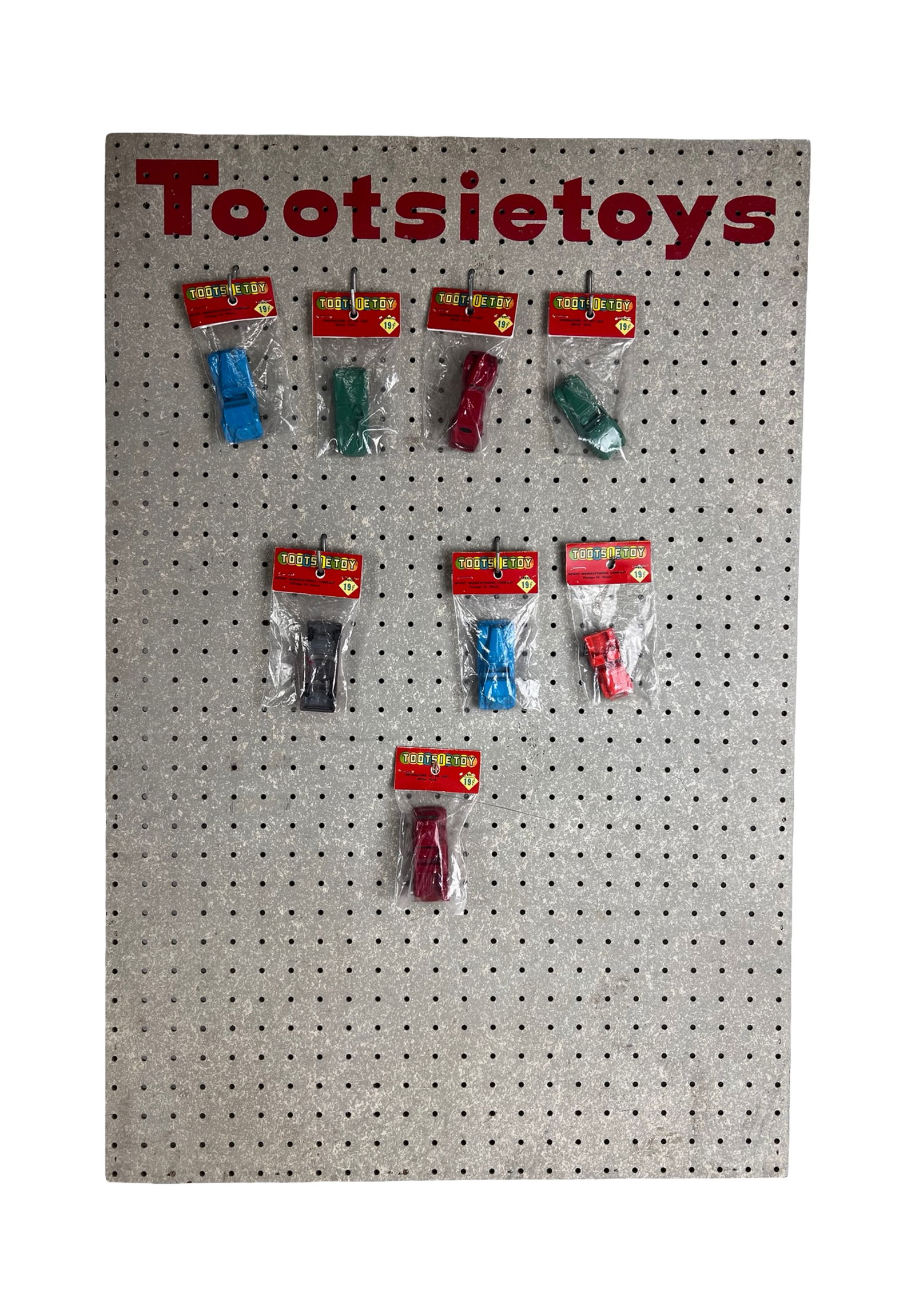 1960s Tootsietoy Store Display Board w Die-Cast C (1 of 3)