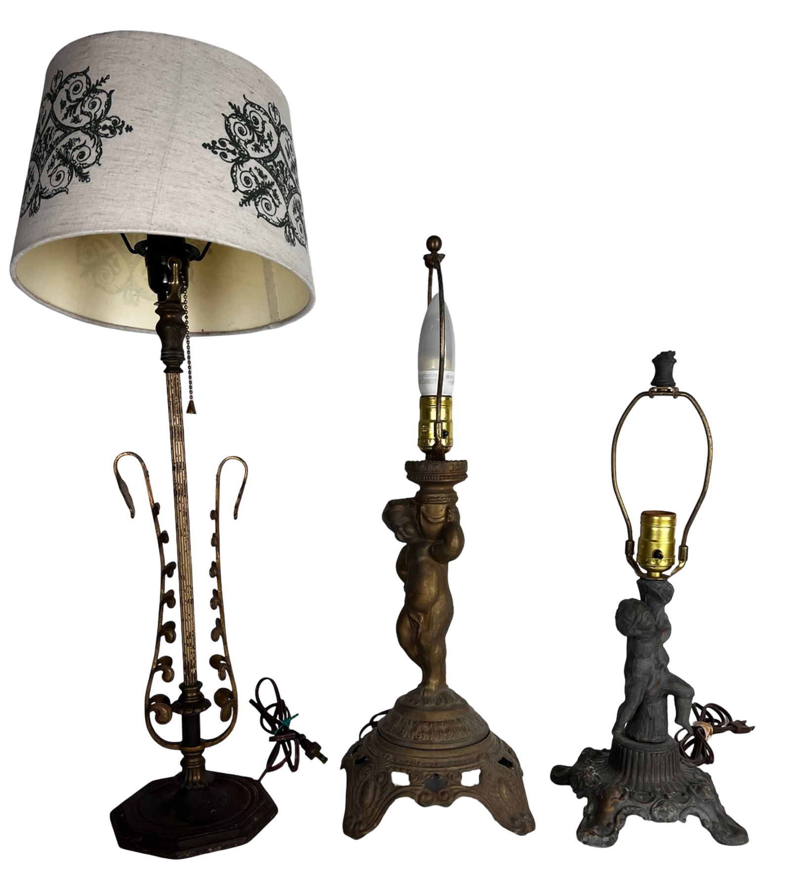 1930s-40s Figural Table Lamps, Art Deco / Revival (1 of 5)