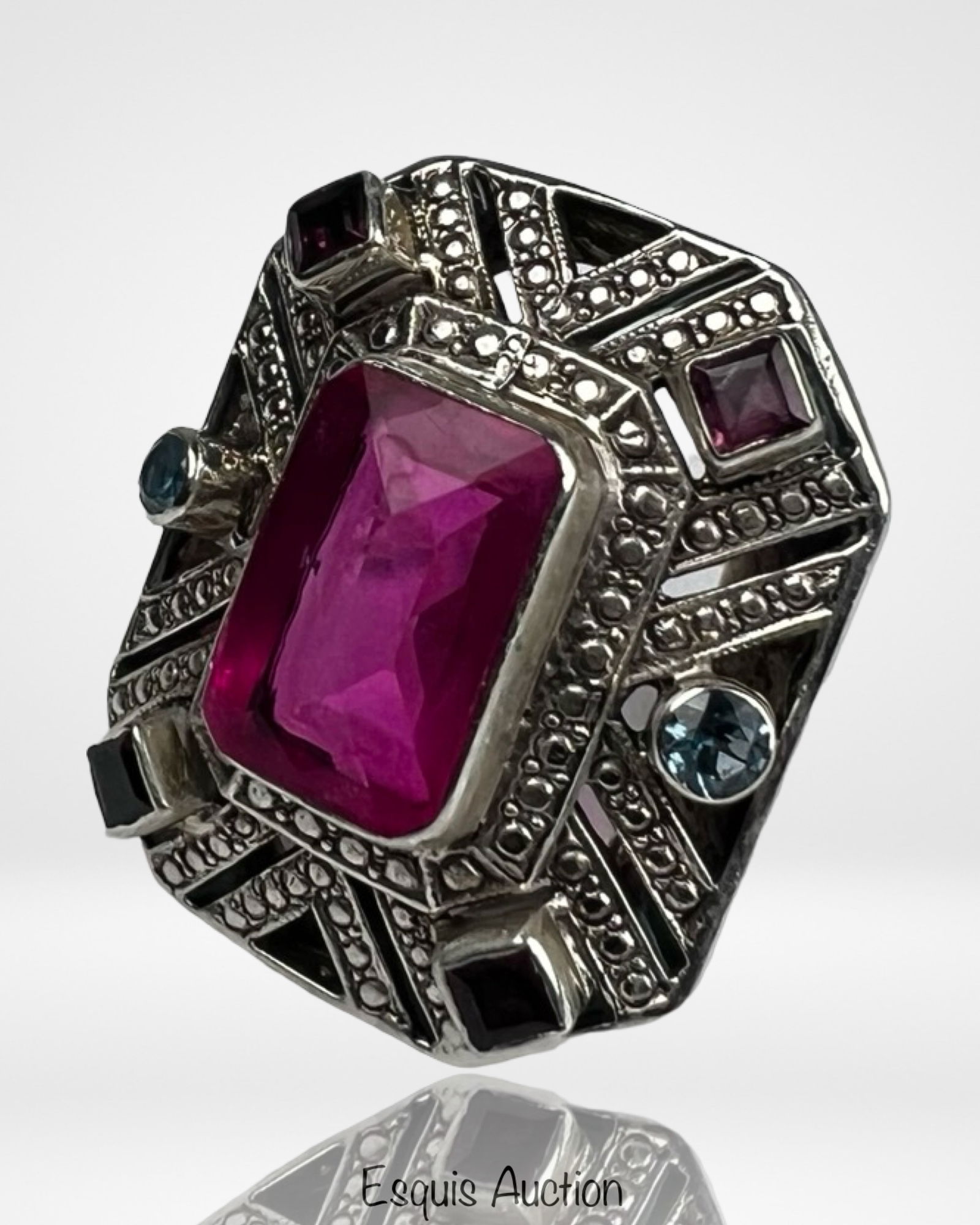 Nicky Butler Sterling Silver Multi Gem Ring (1 of 4)