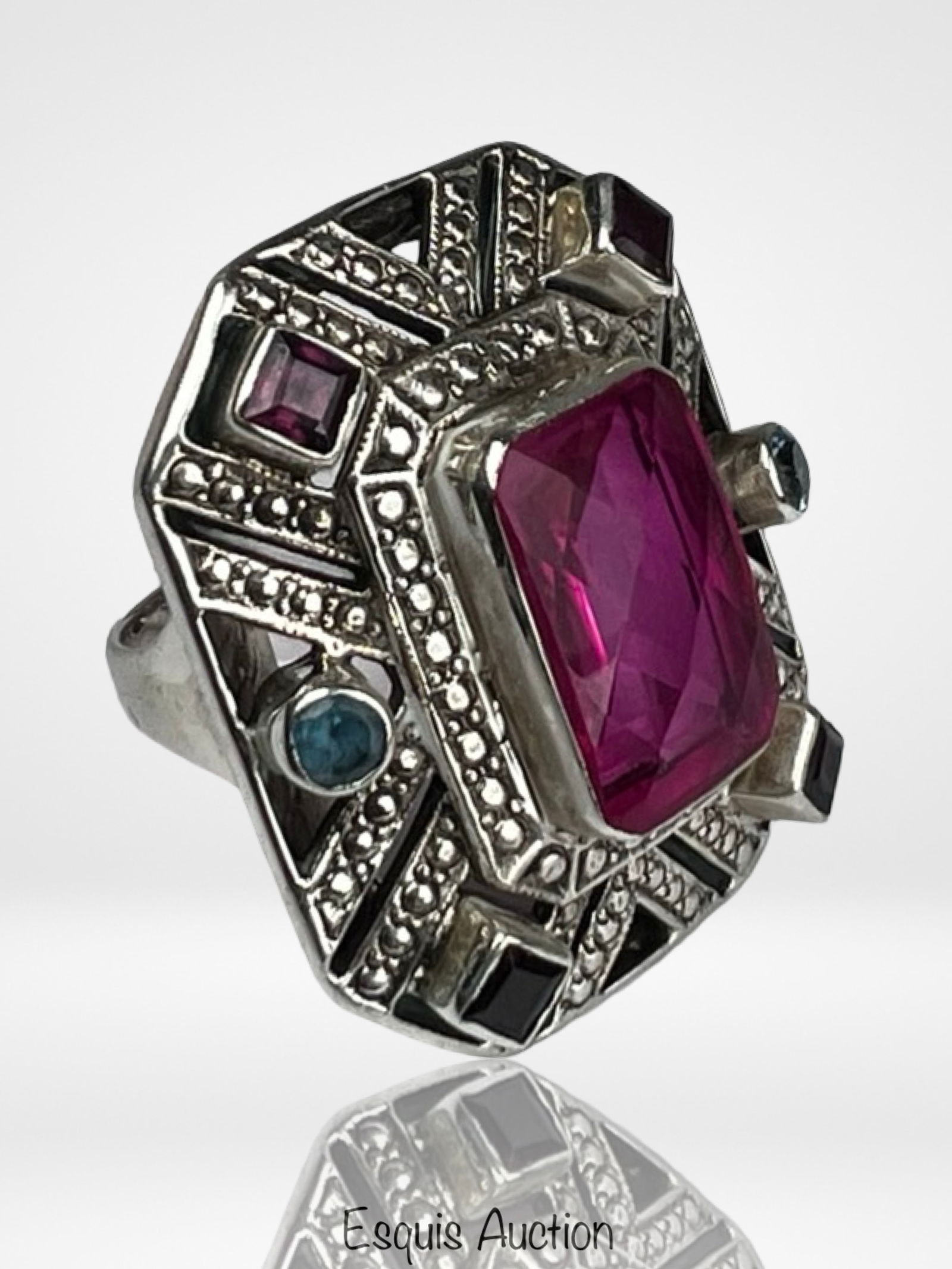 Nicky Butler Sterling Silver Multi Gem Ring - 3