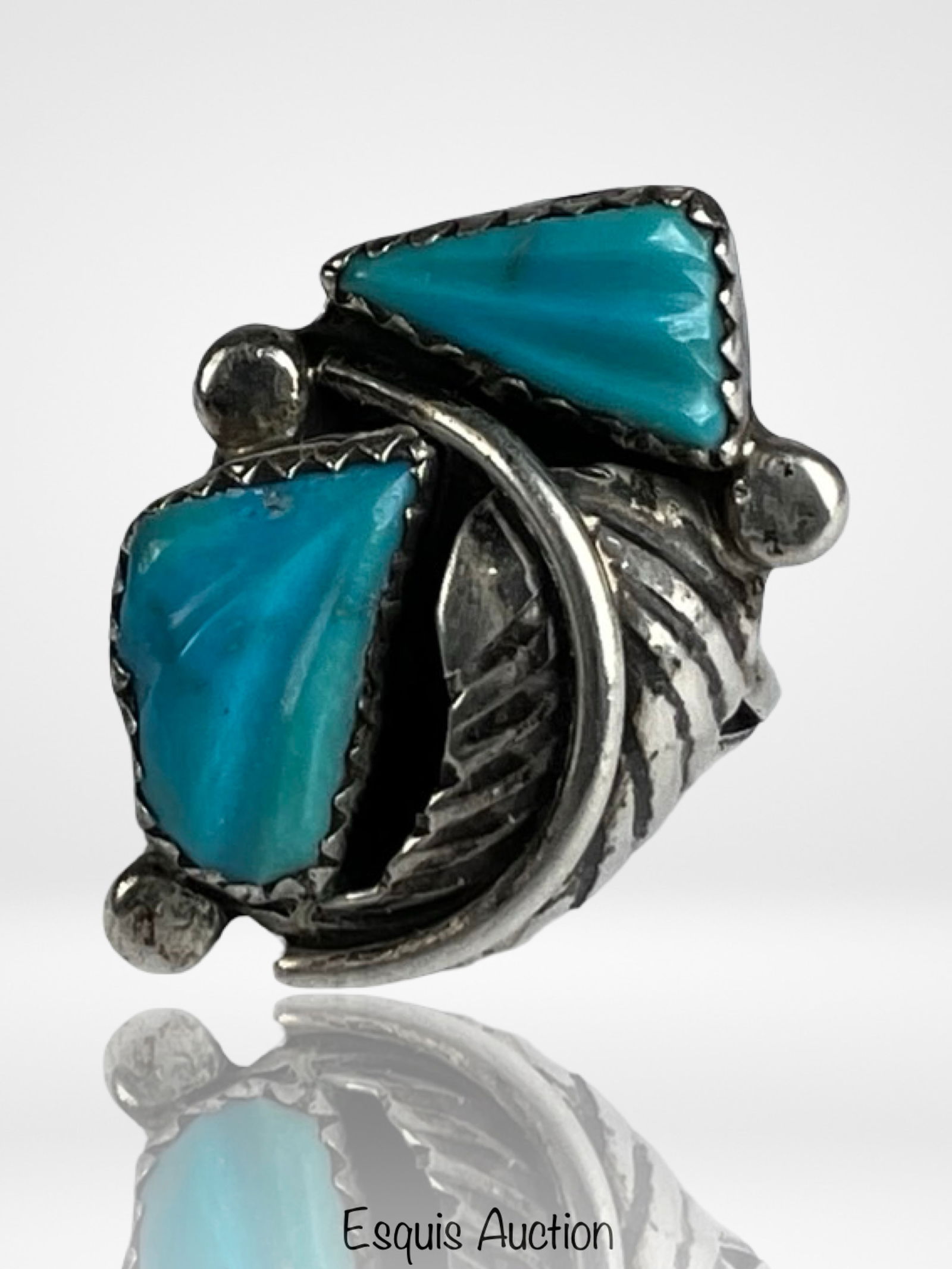 Native American Sterling Silver Turquoise Ring (1 of 3)