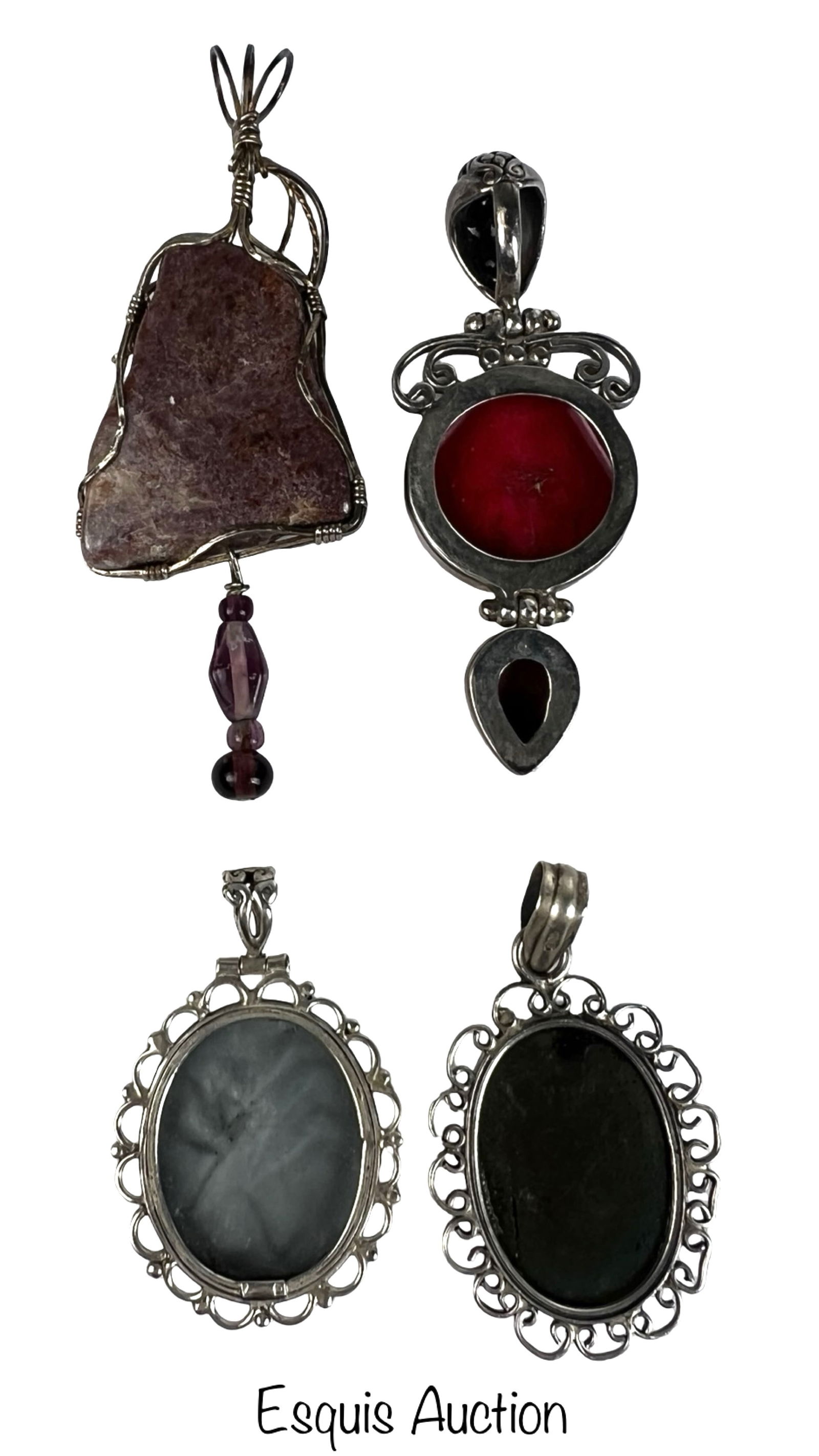 Sterling Silver Statement Pendant Group - 2