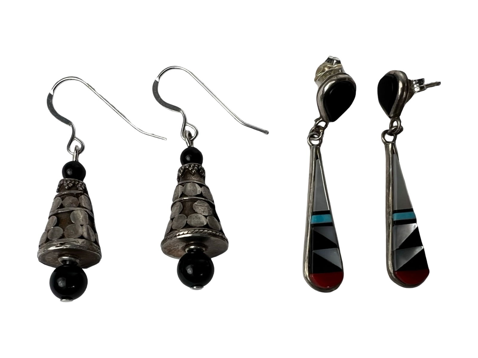 Assorted Sterling Silver Earrings Group - 2